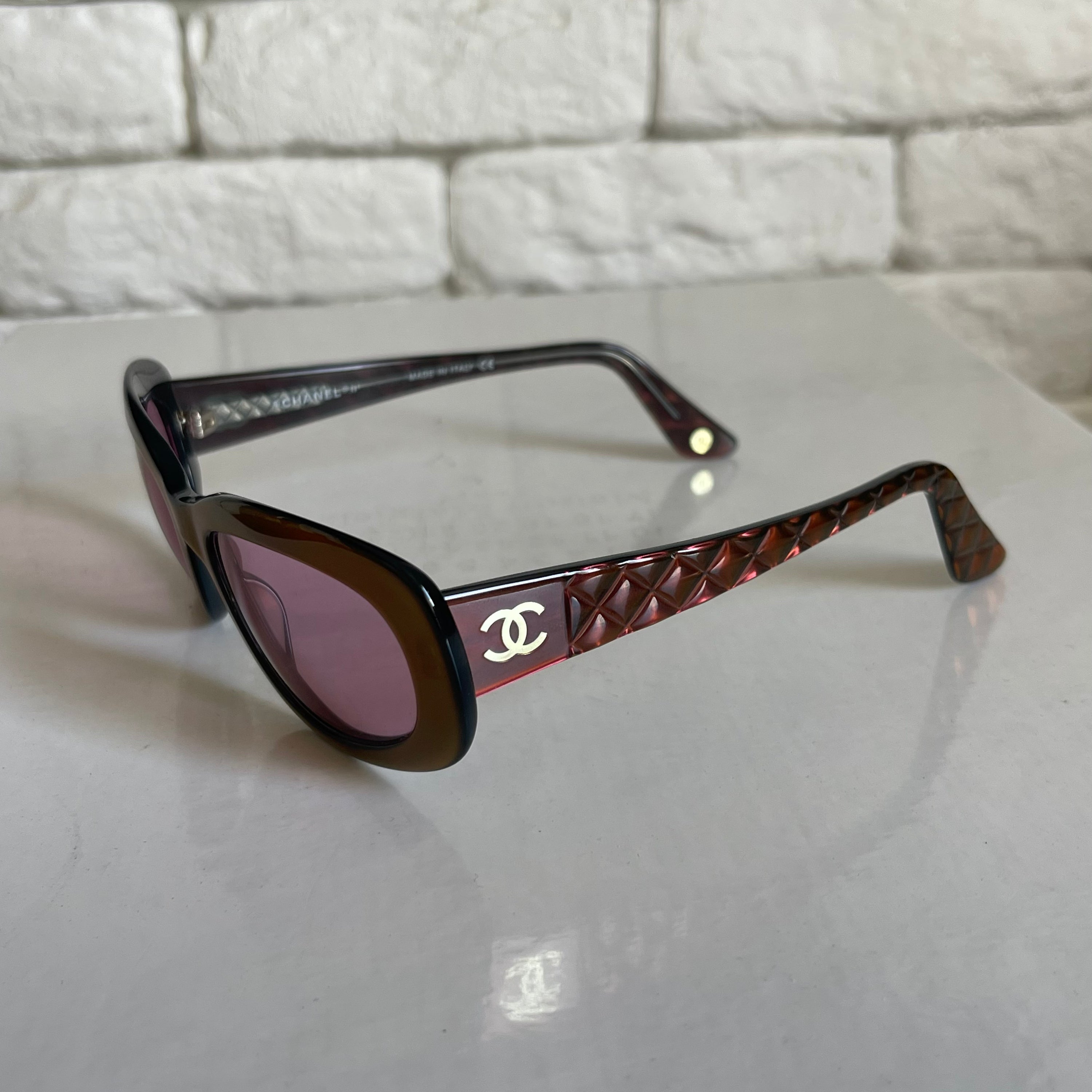 Chanel 90s Red Sunglasses