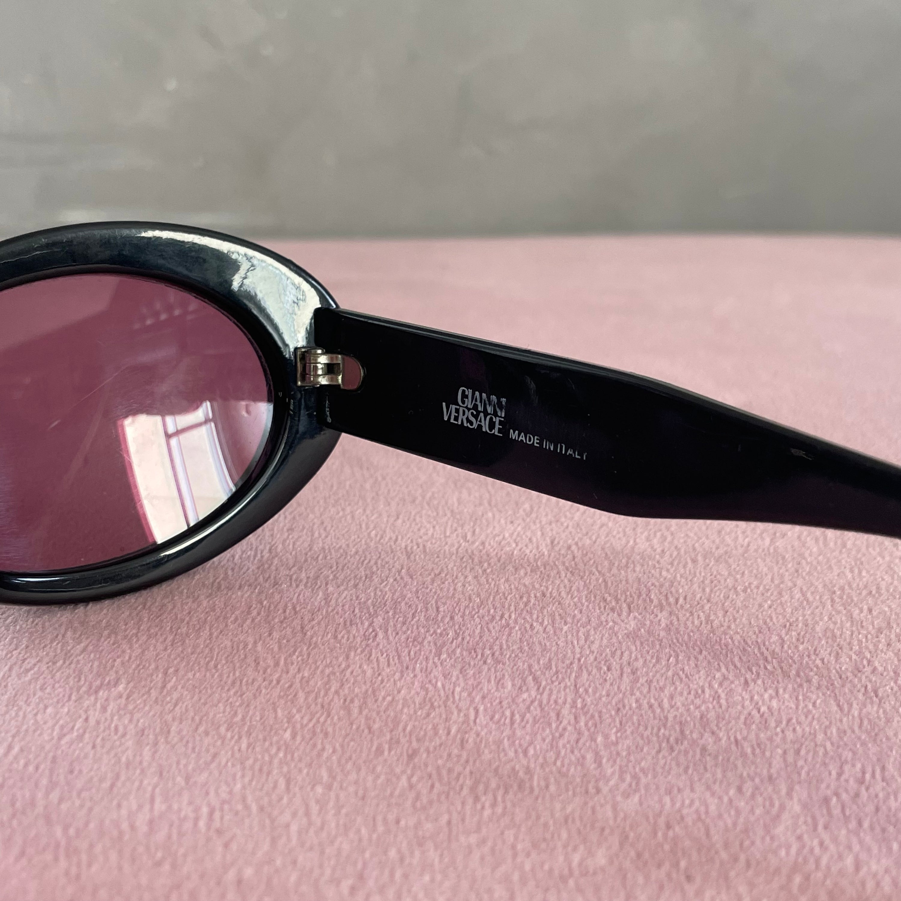 Gianni Versace Round Pink Sunglasses