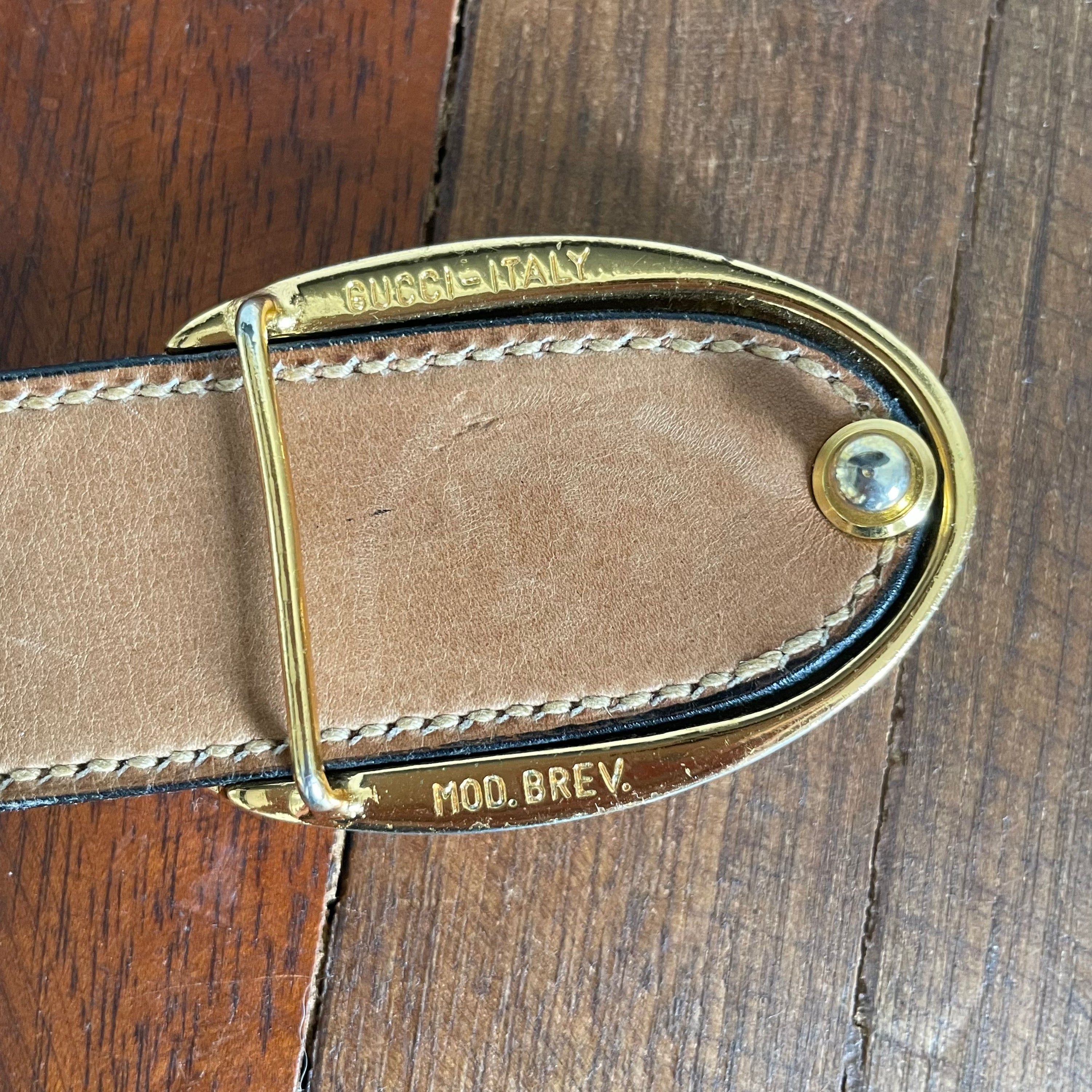 Gucci Leather Belt 70s