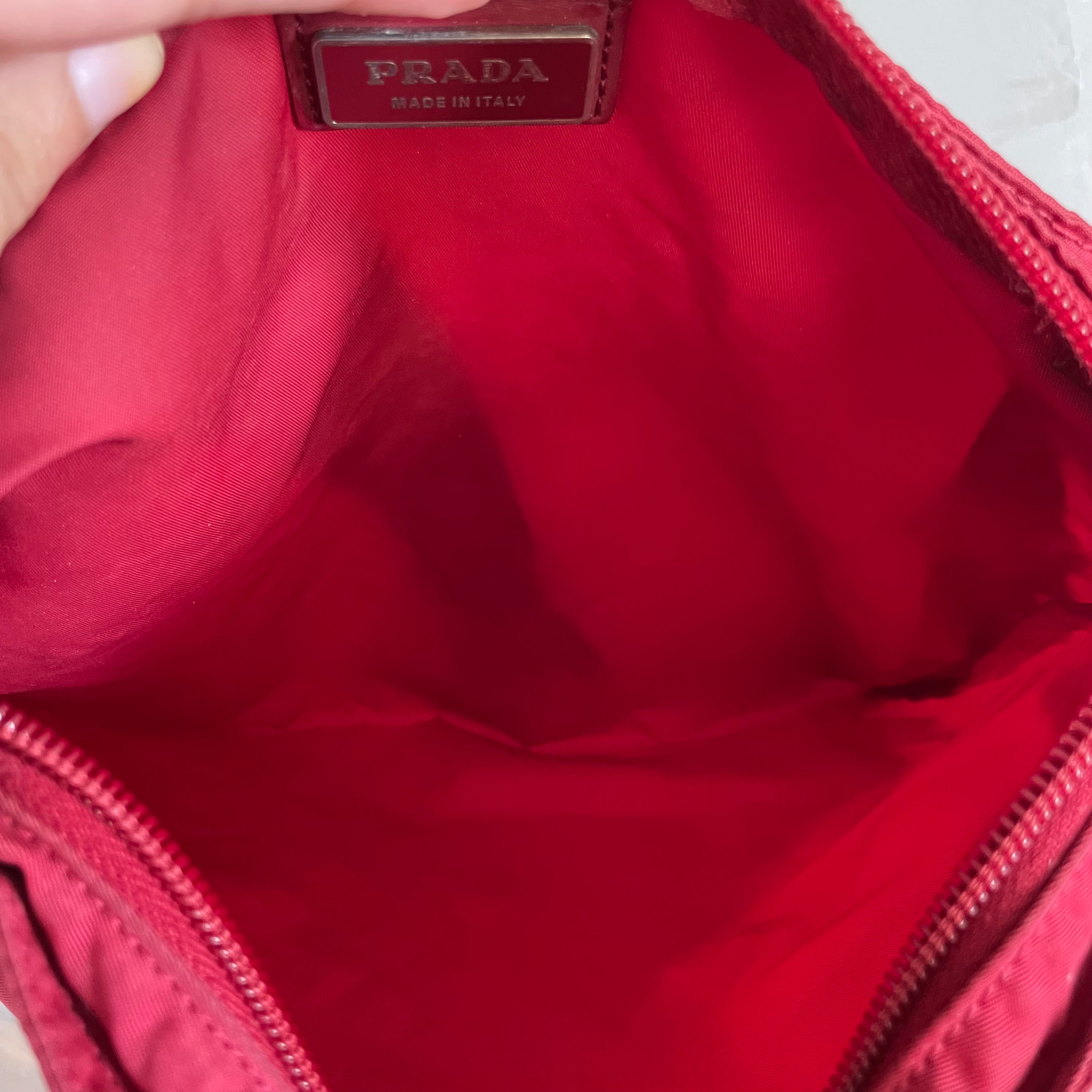 Prada Red Nylon Crossbody