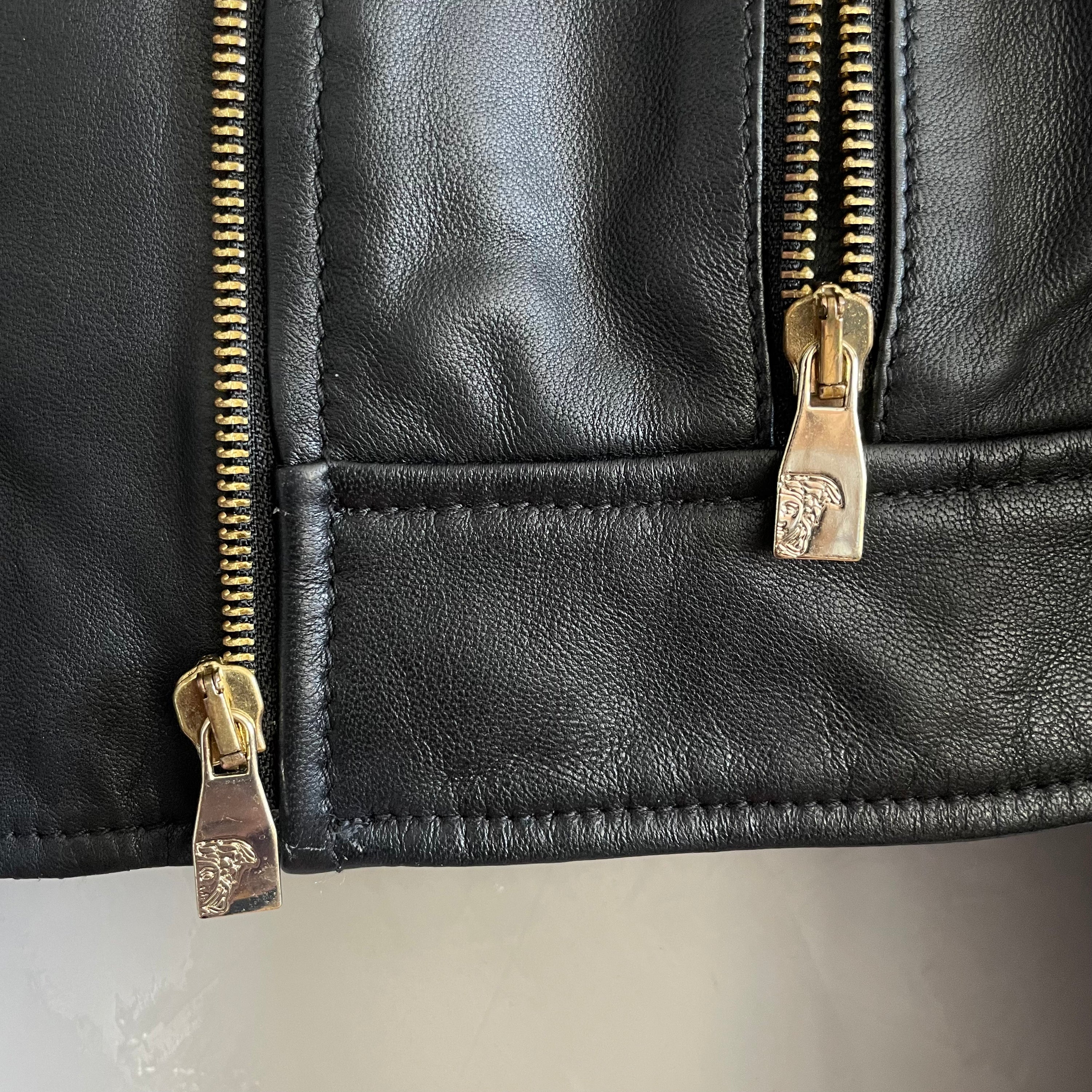 Versace  Collection Leather Jacket