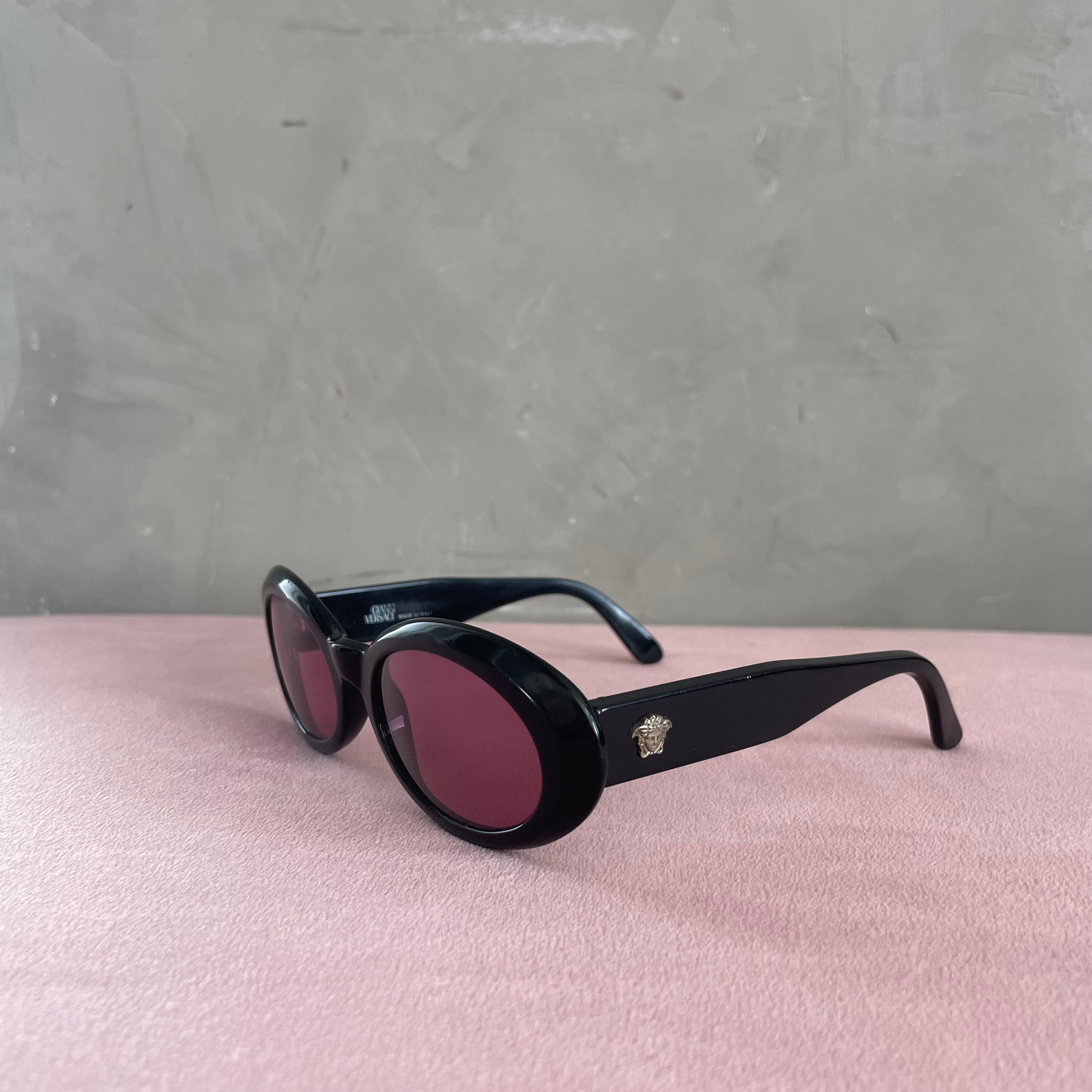 Gianni Versace Round Pink Sunglasses