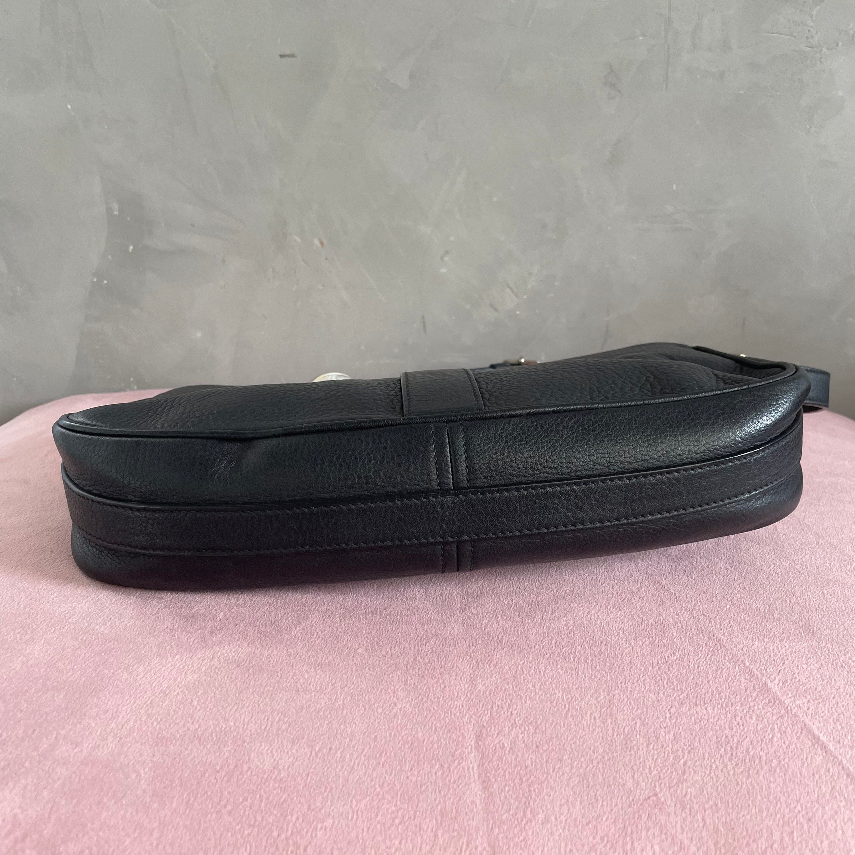 Christian Dior D Black Pochette