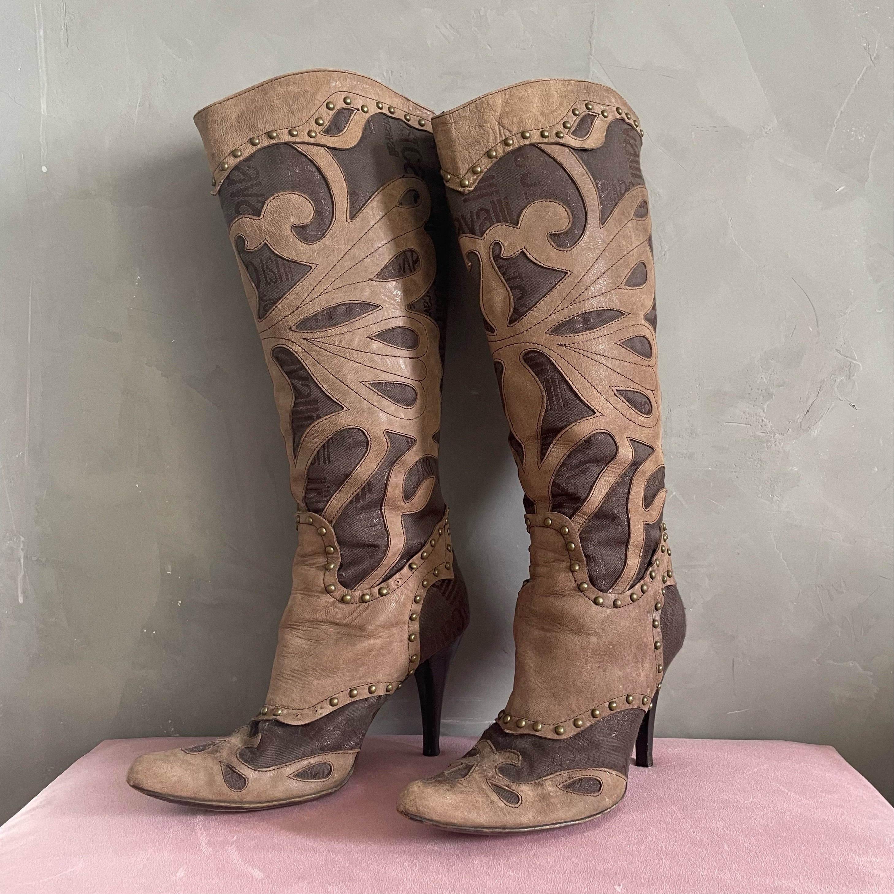 Cavalli Cowboy Butterfly Boots