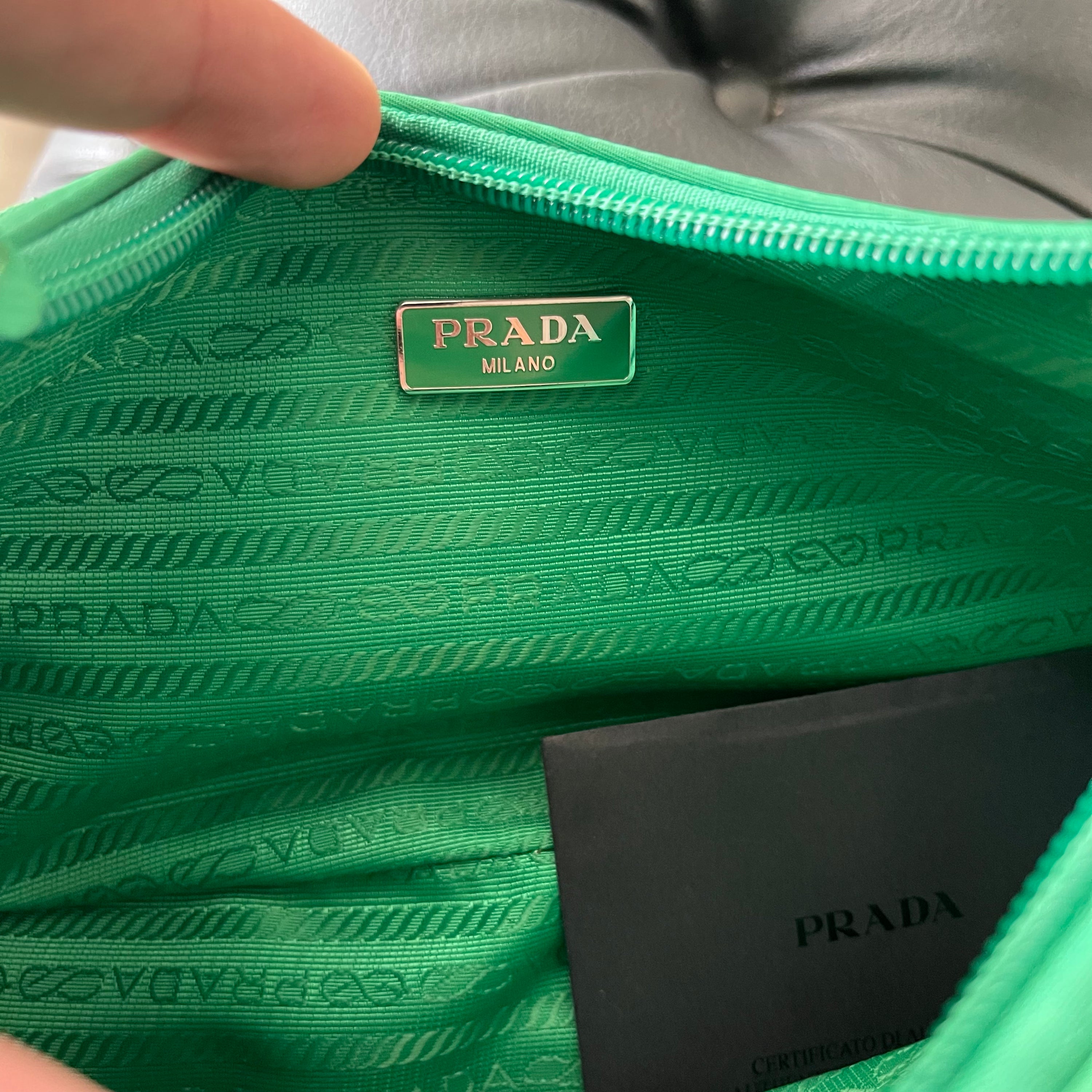 Prada Re-Edition 2000 Green Bag