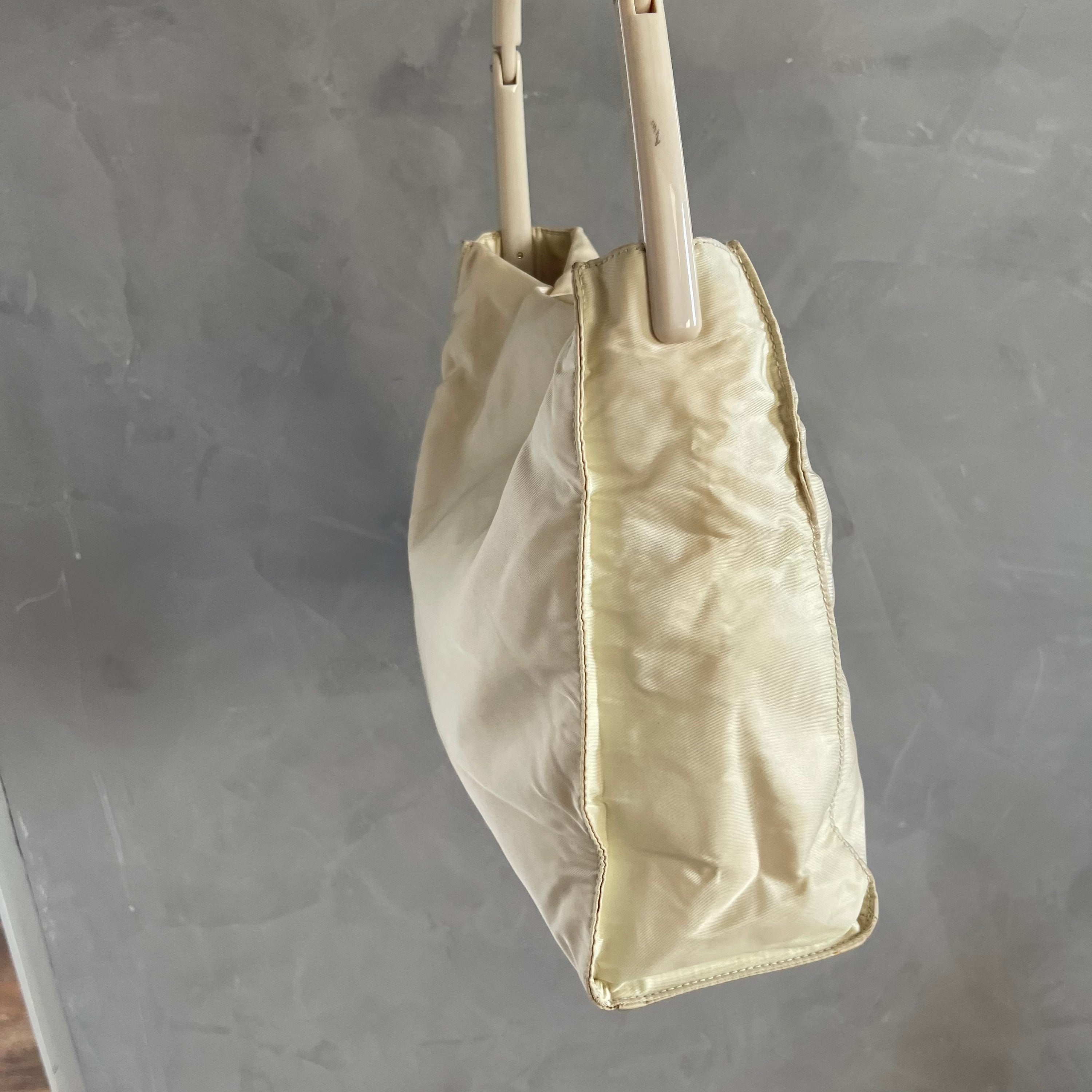 Prada Cream Nylon 90s Bag
