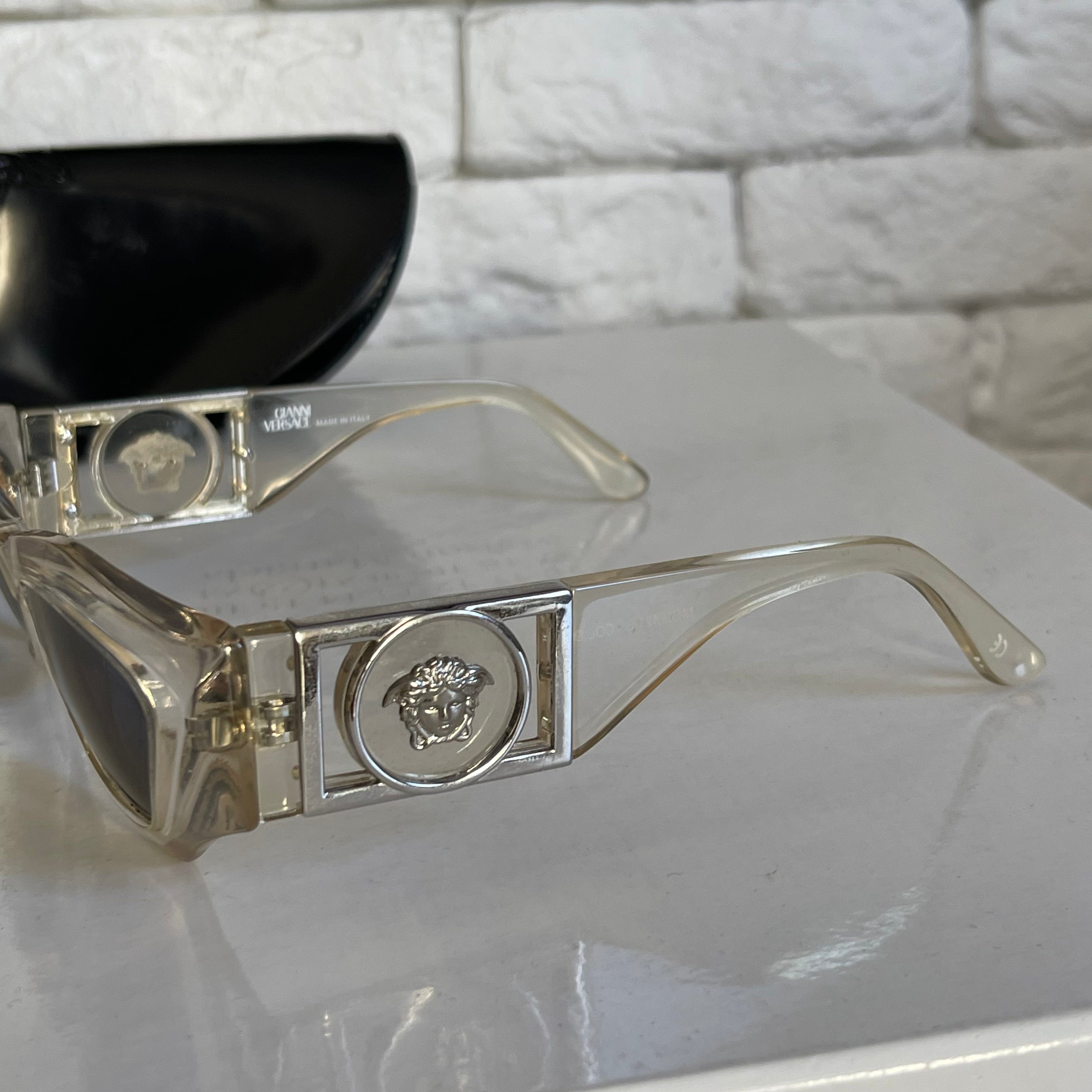 Gianni Versace Clear Sunglasses