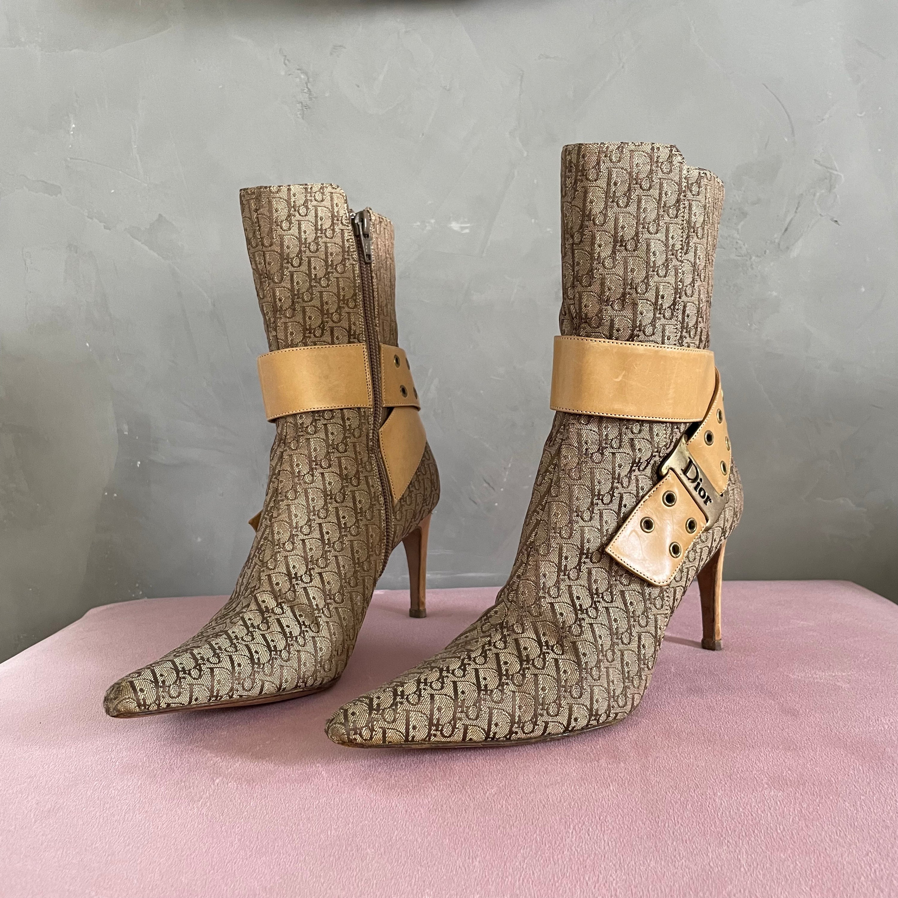 Dior Monogram Ankle Boots
