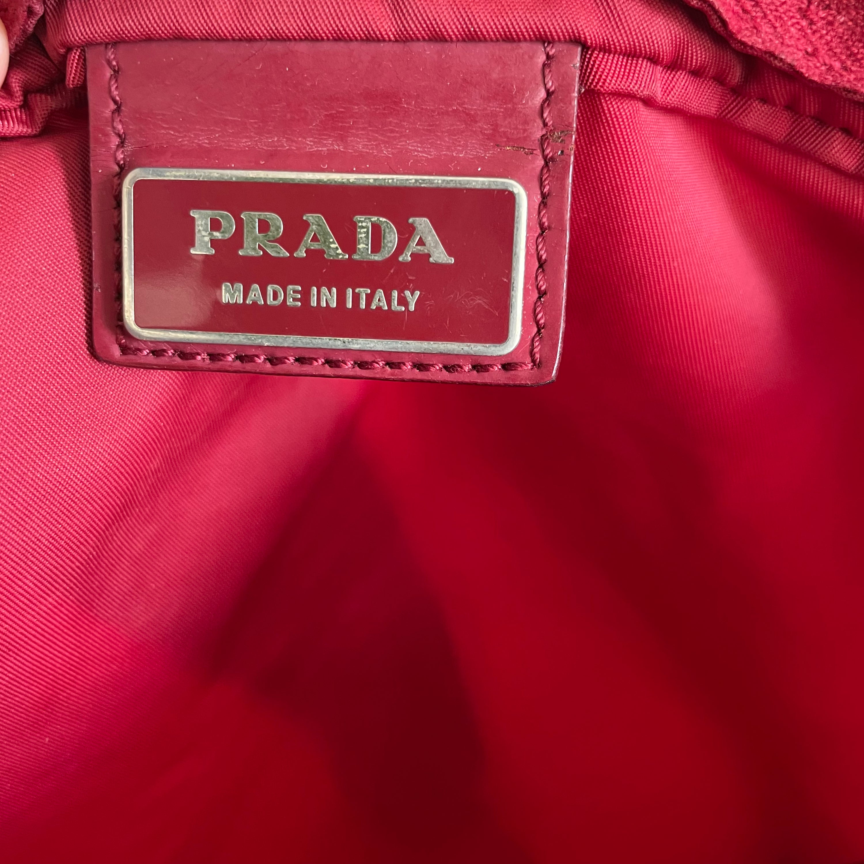 Prada Red Nylon Crossbody