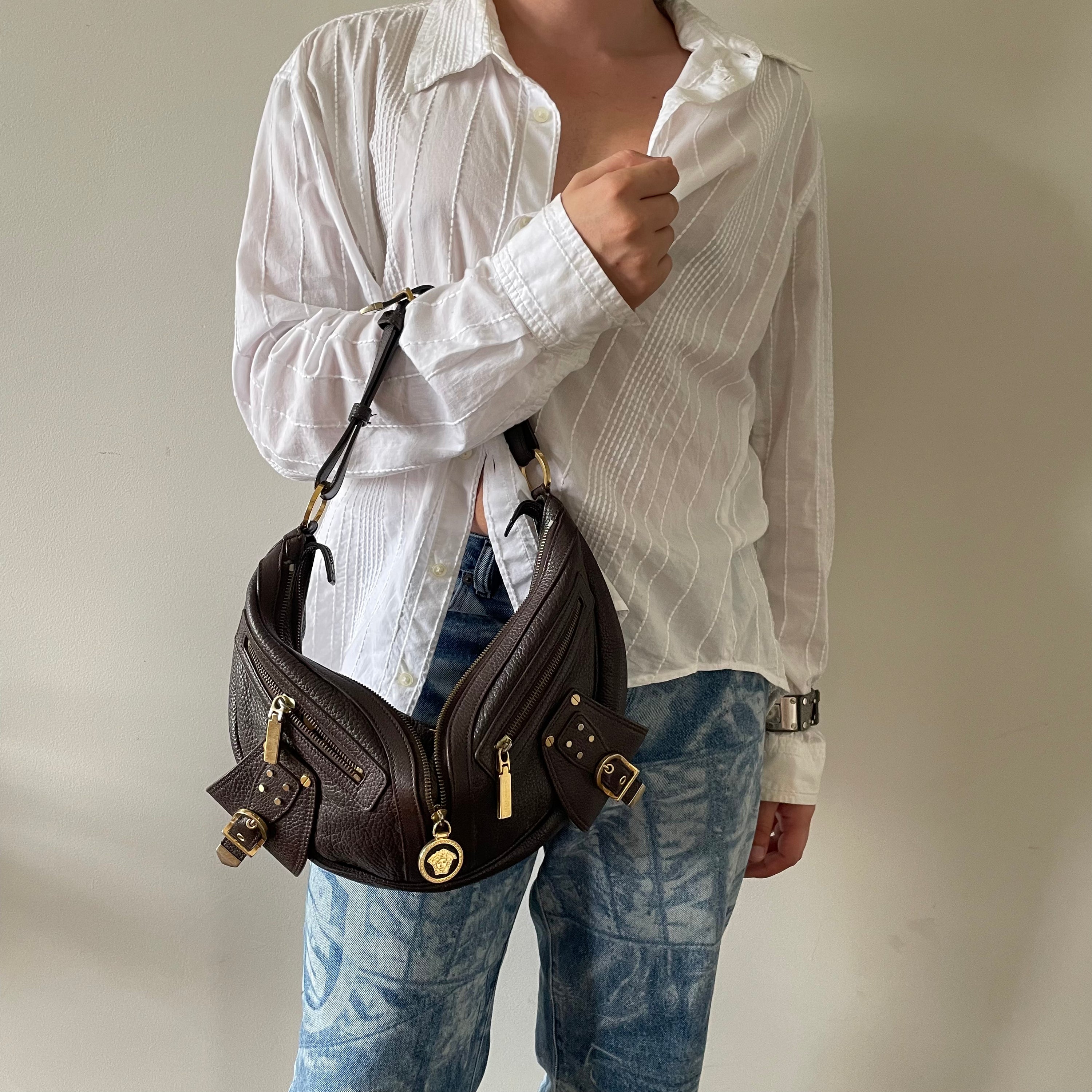 Versace Half Moon Medusa Bag