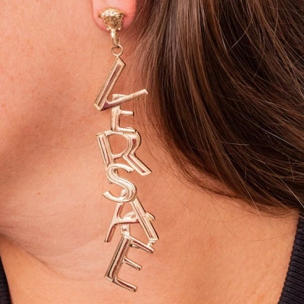 Versace Earring Logo
