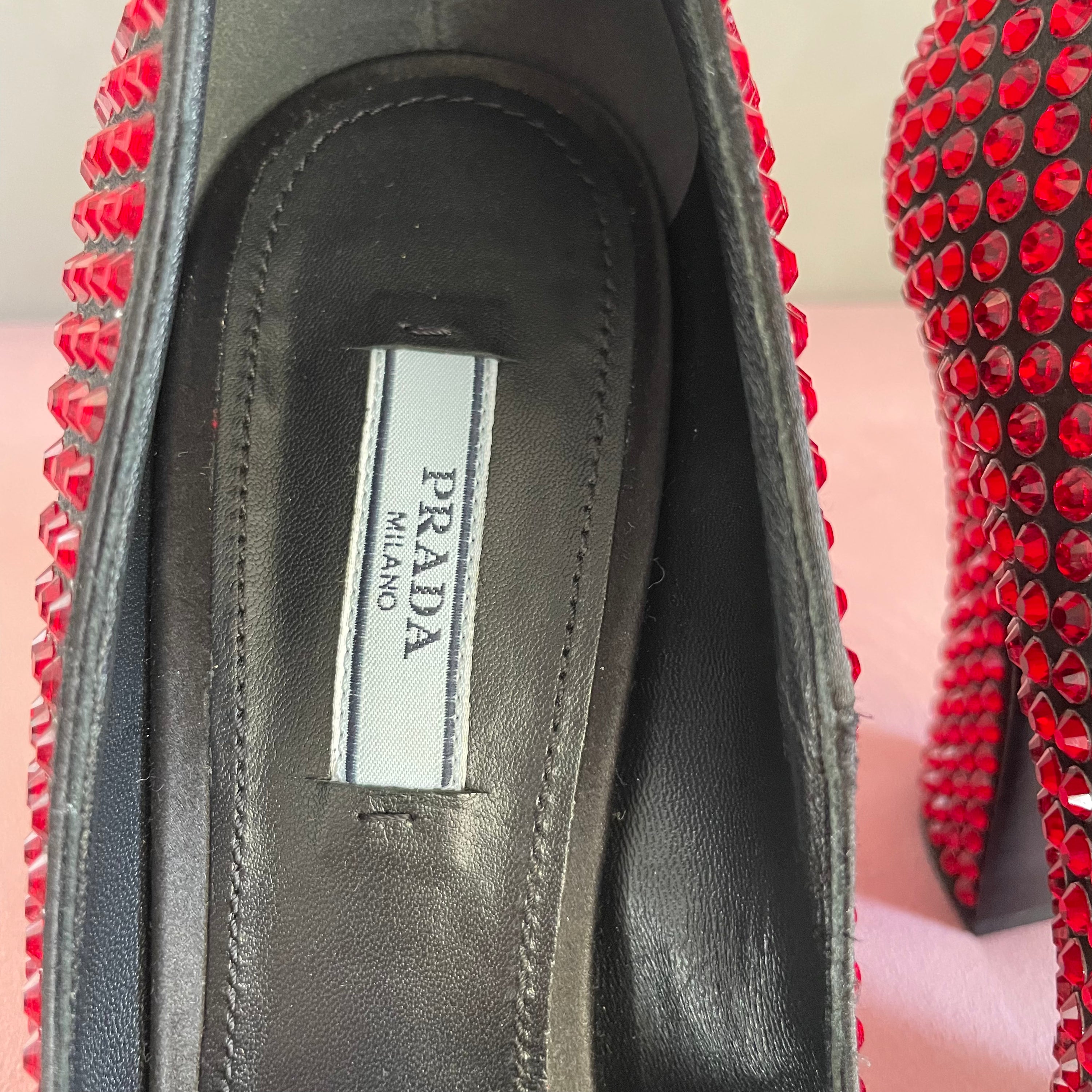 Prada Crystal Heels
