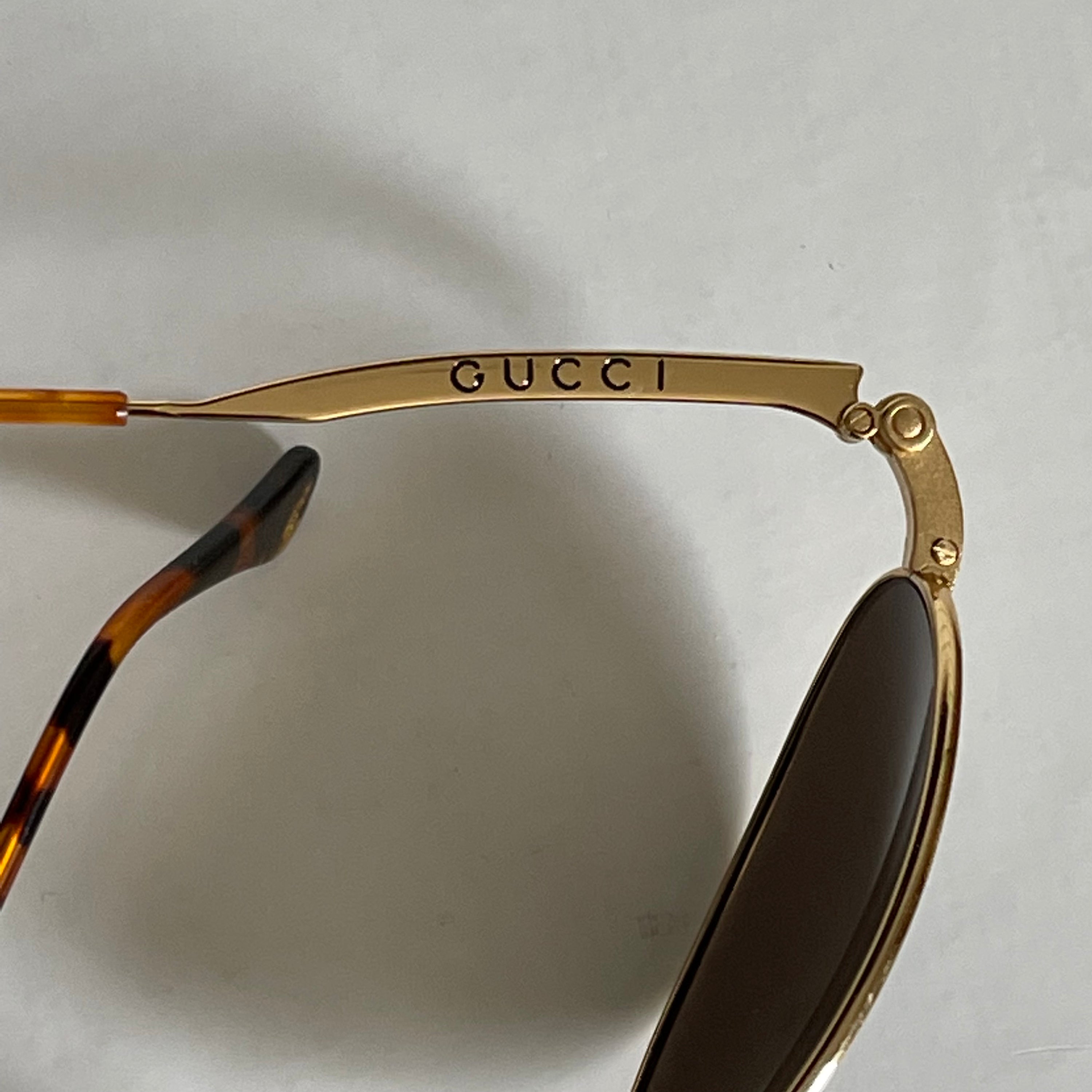 Gucci Gold Vintage Sunglasses