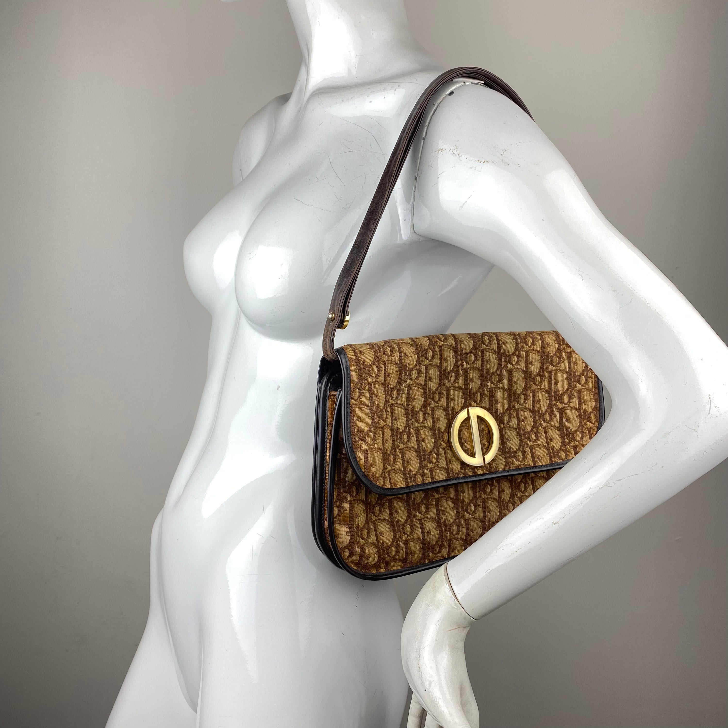 Christian Dior Vintage Monogram Shoulder Bag