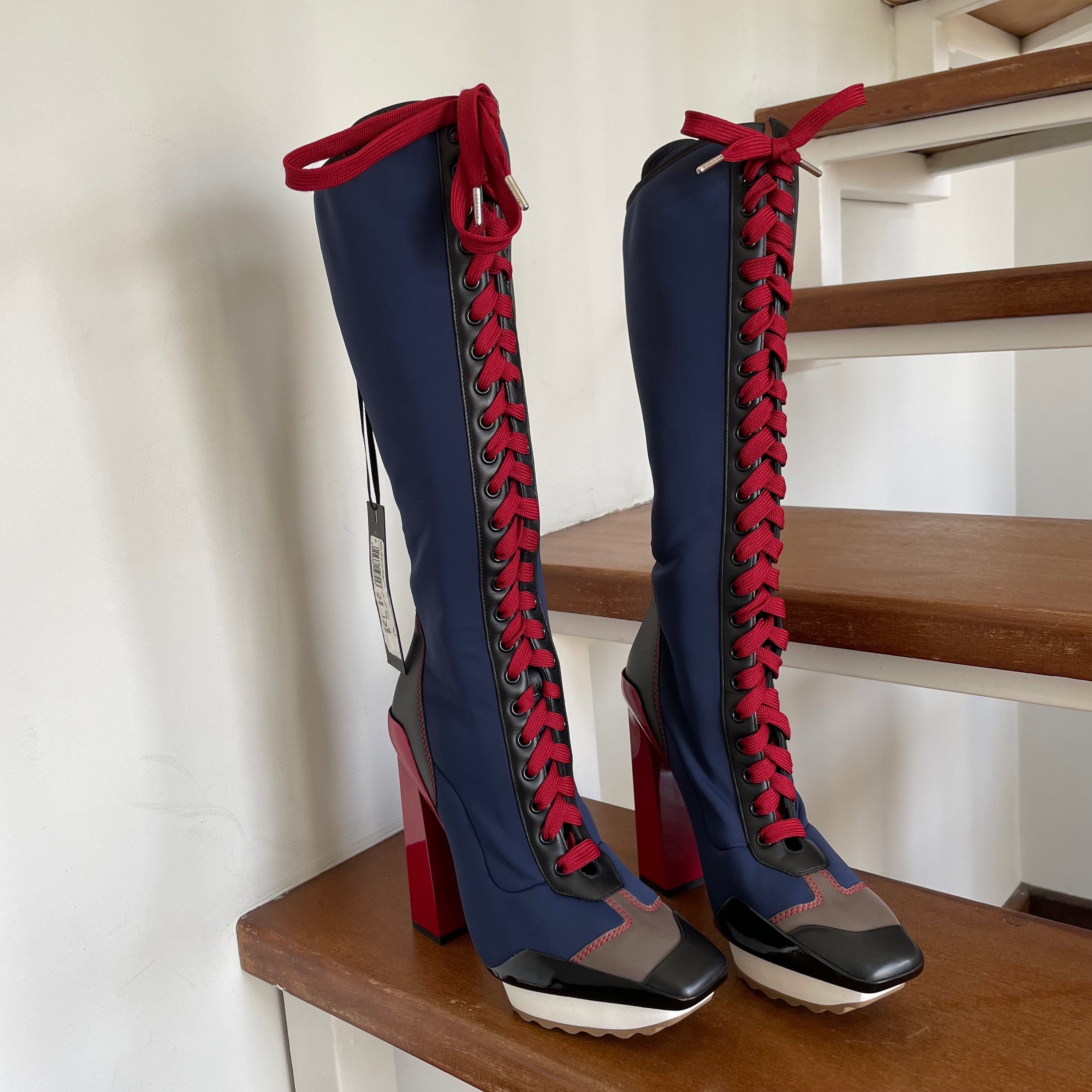 Versace LaceUp Boots