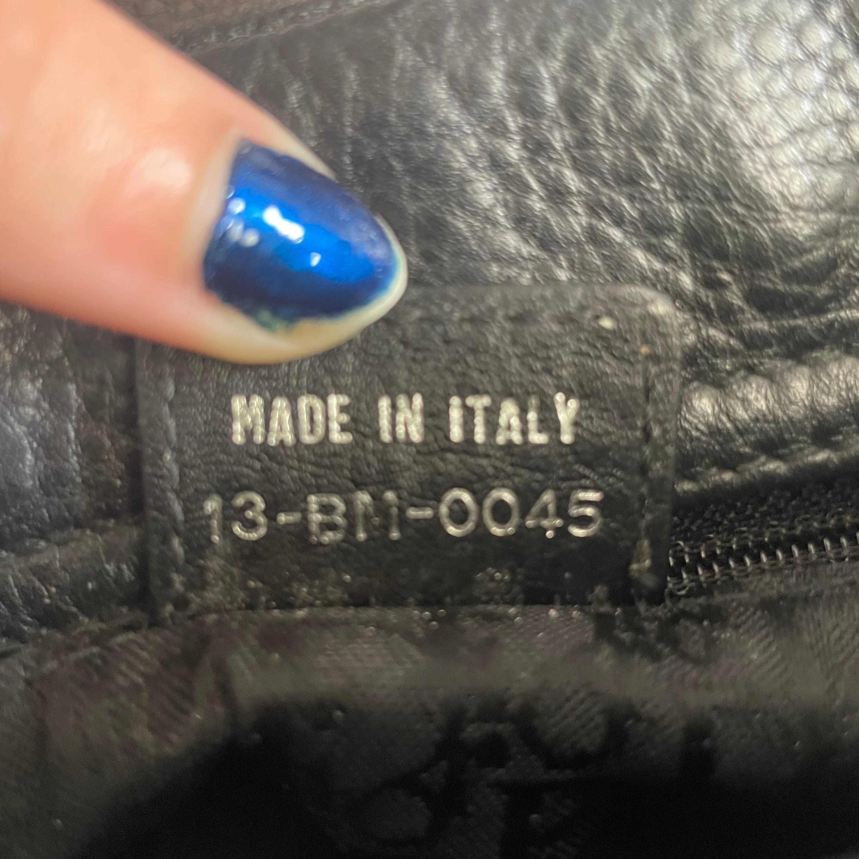 Christian Dior D Black Pochette