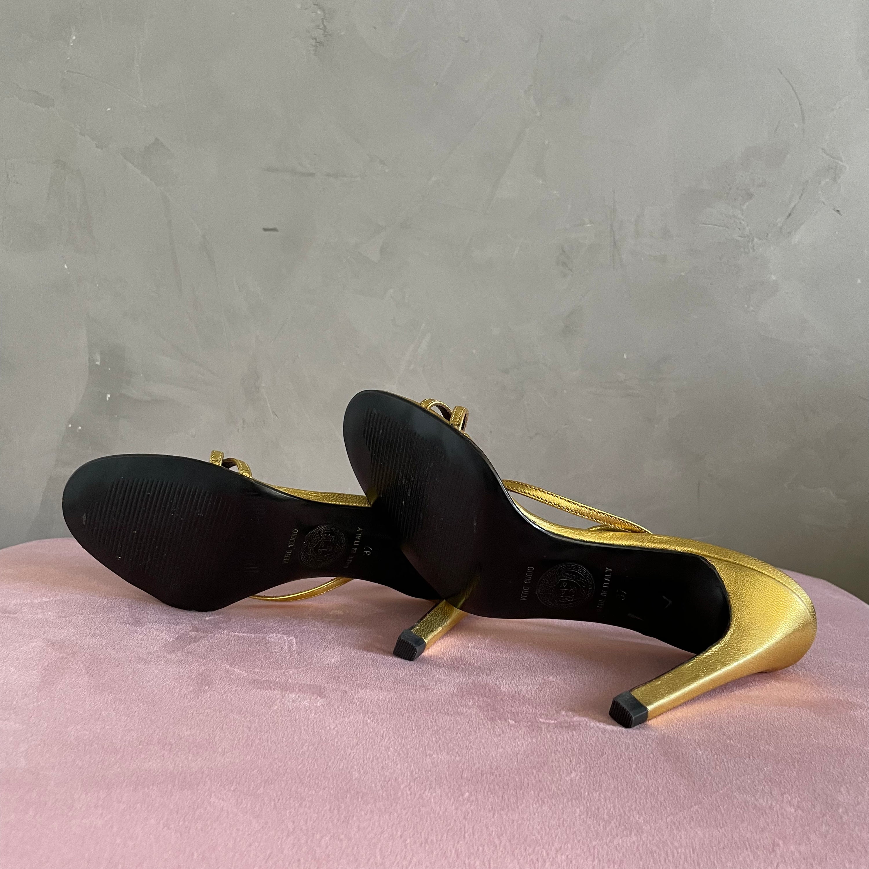 Gianni Versace Golden Heels