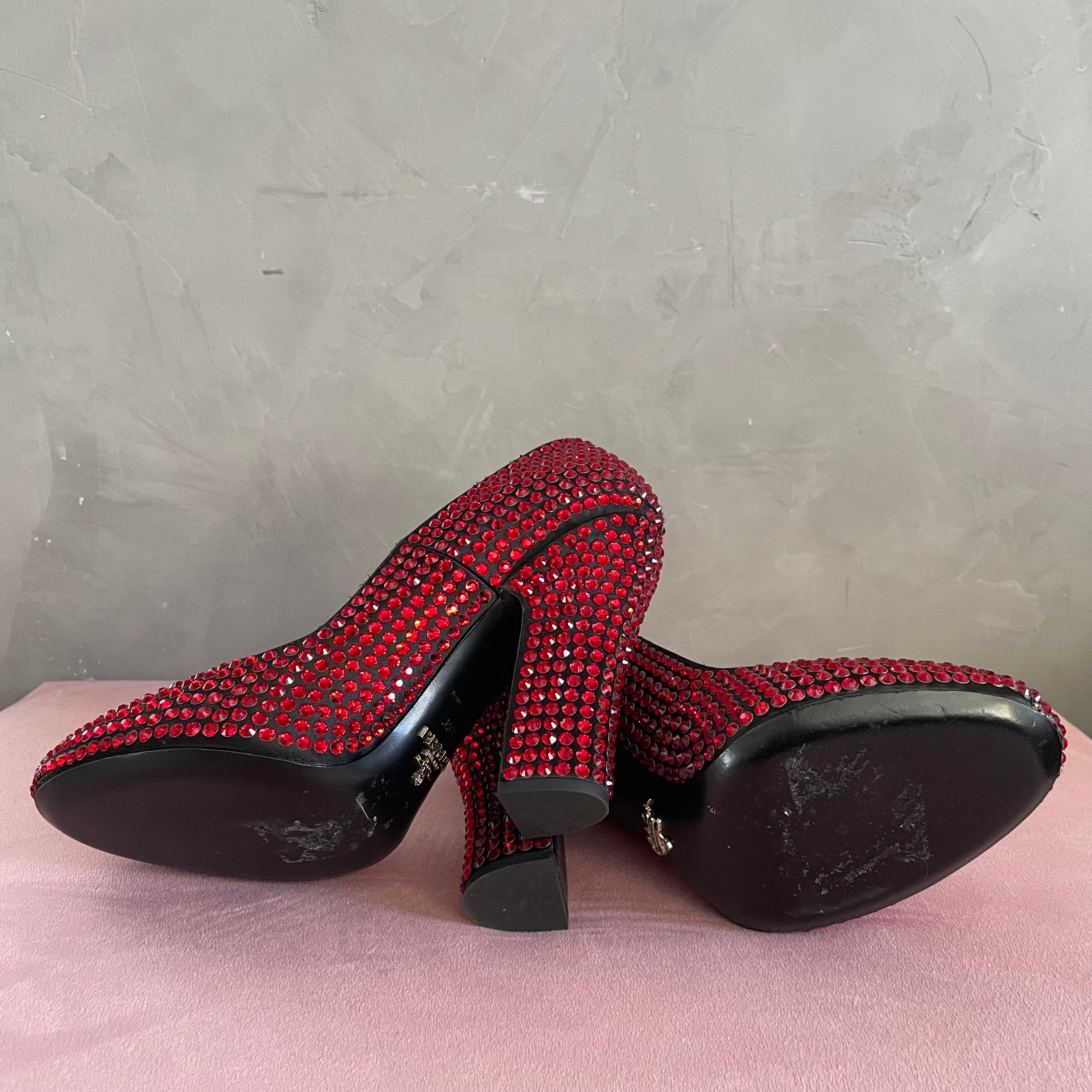 Prada Crystal Heels