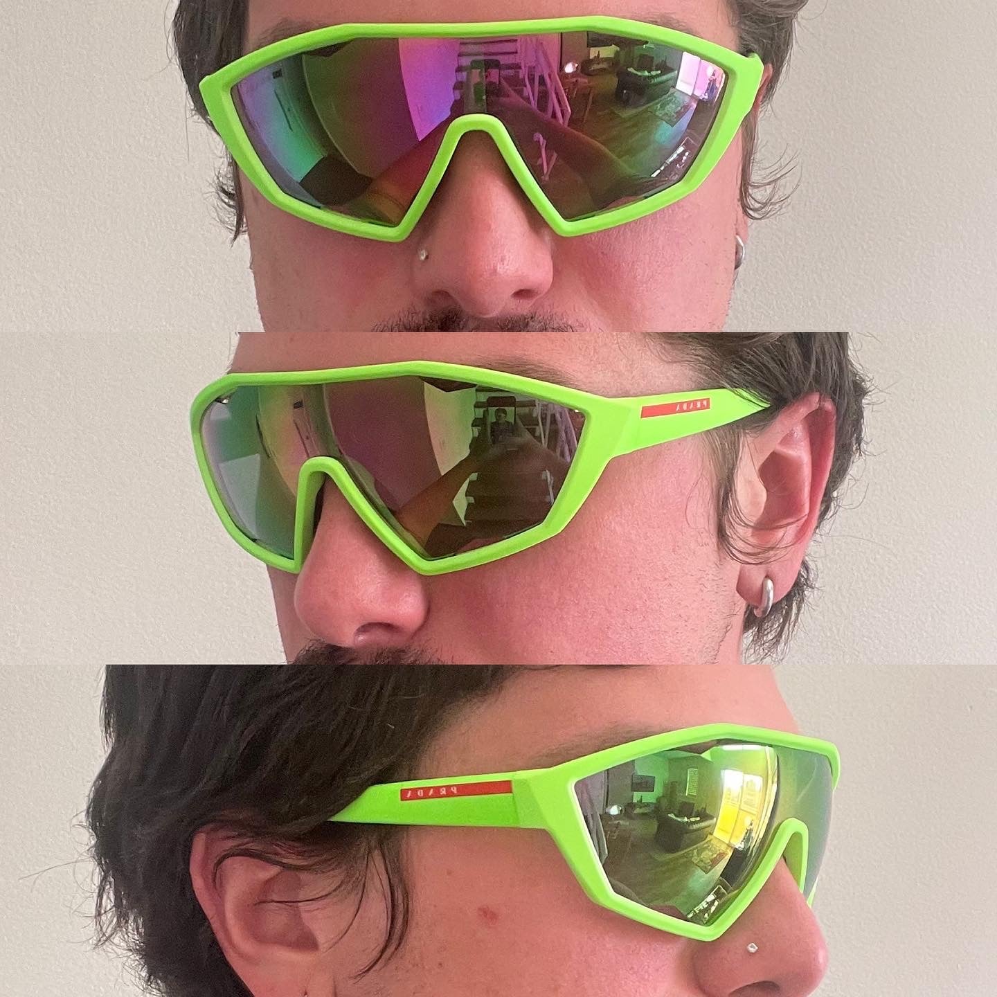 Prada SPS10u Green Sunglasses
