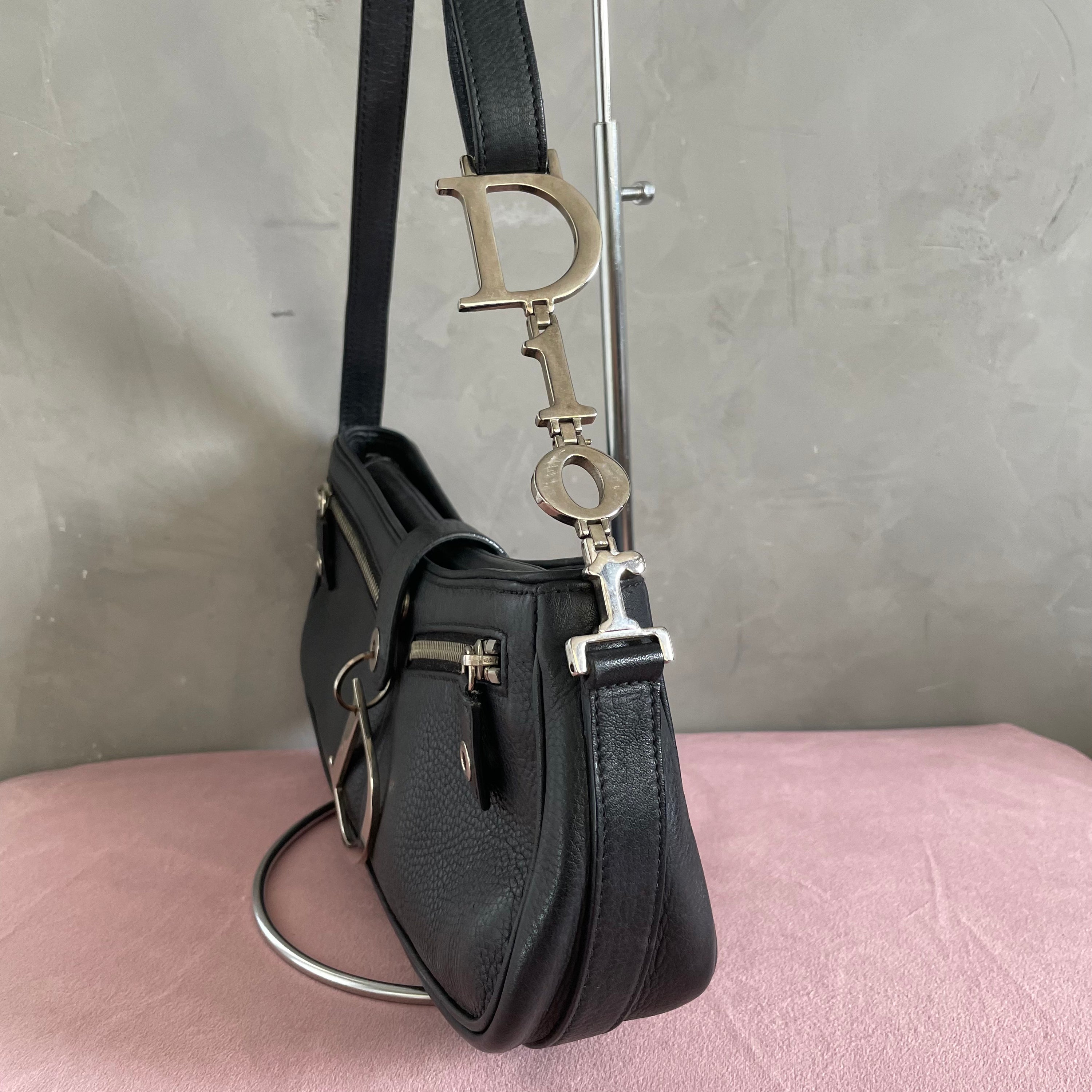 Christian Dior D Black Pochette