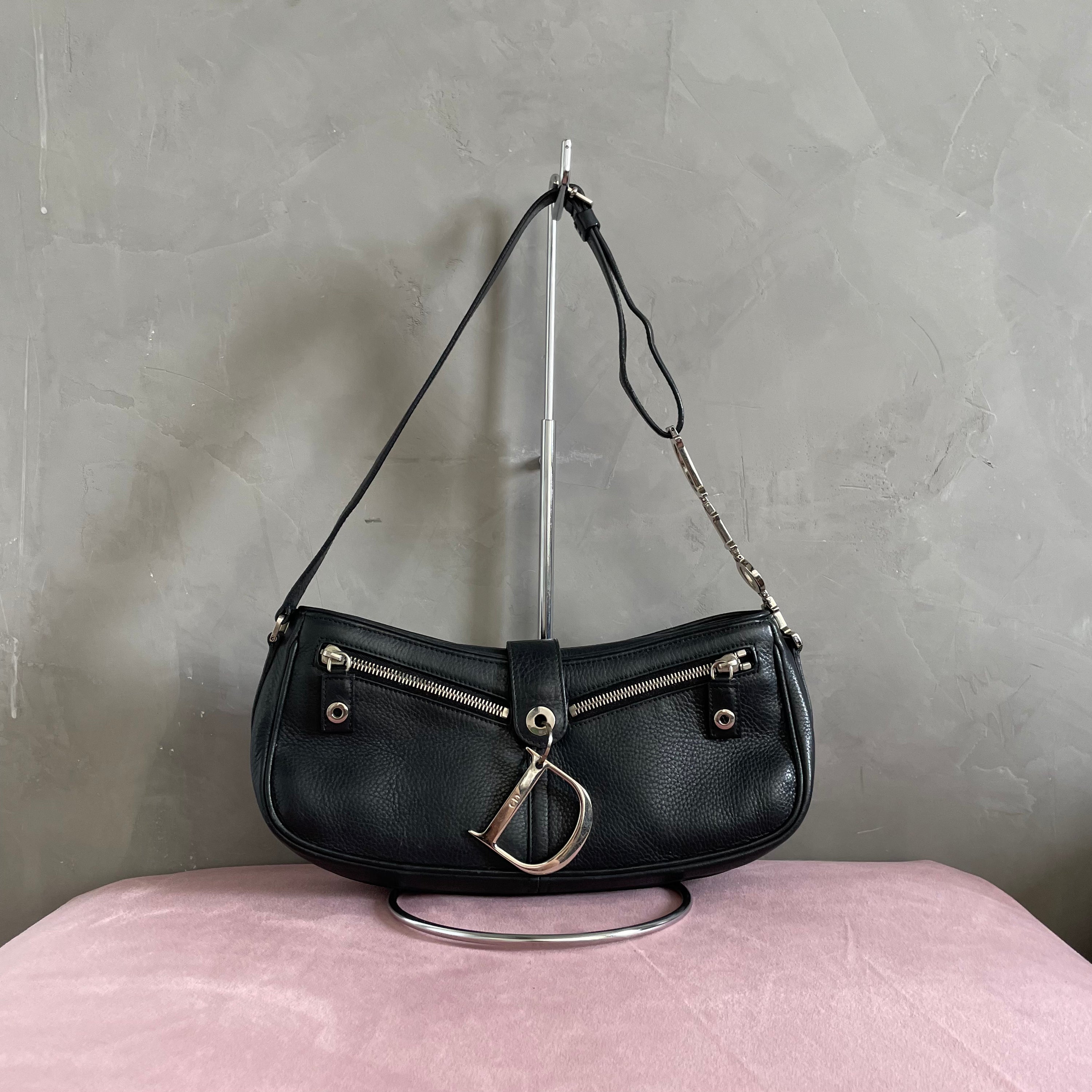 Christian Dior D Black Pochette