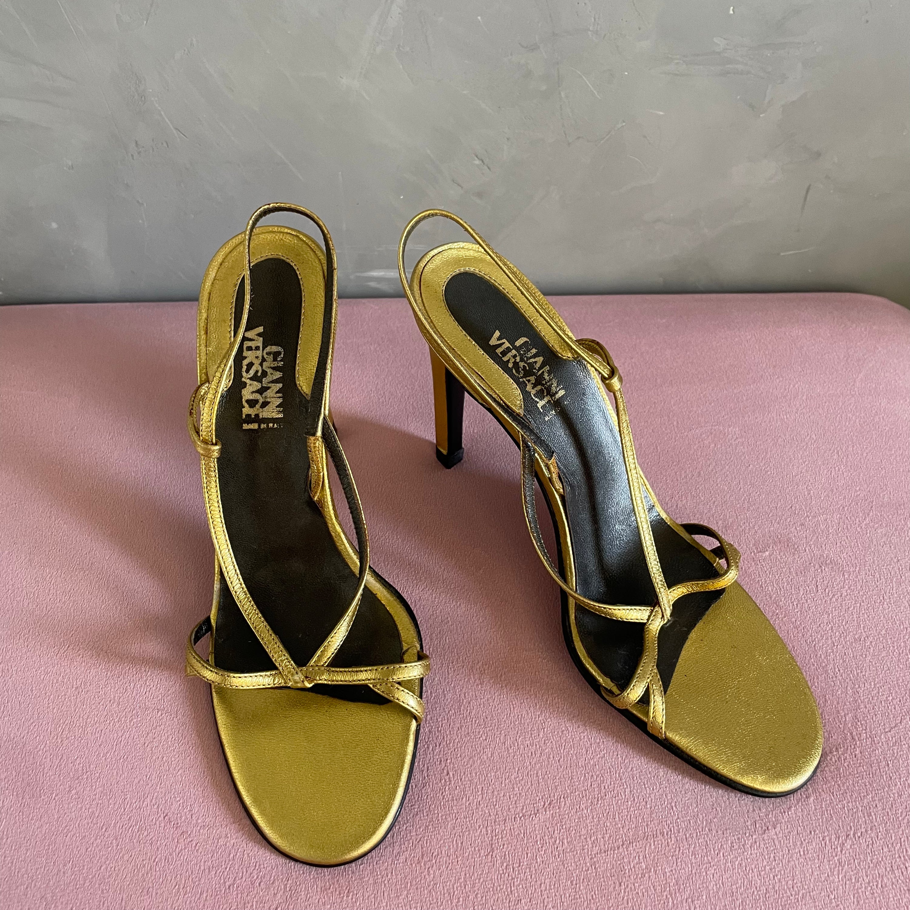Gianni Versace Golden Heels