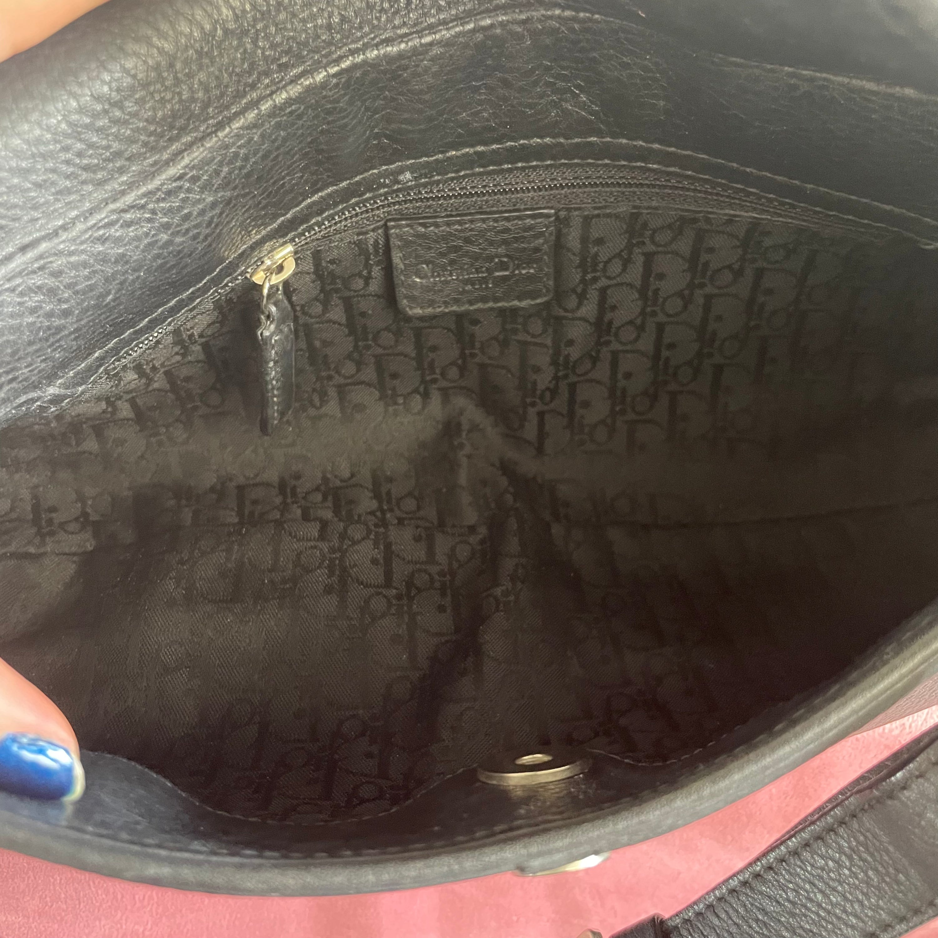 Christian Dior D Black Pochette