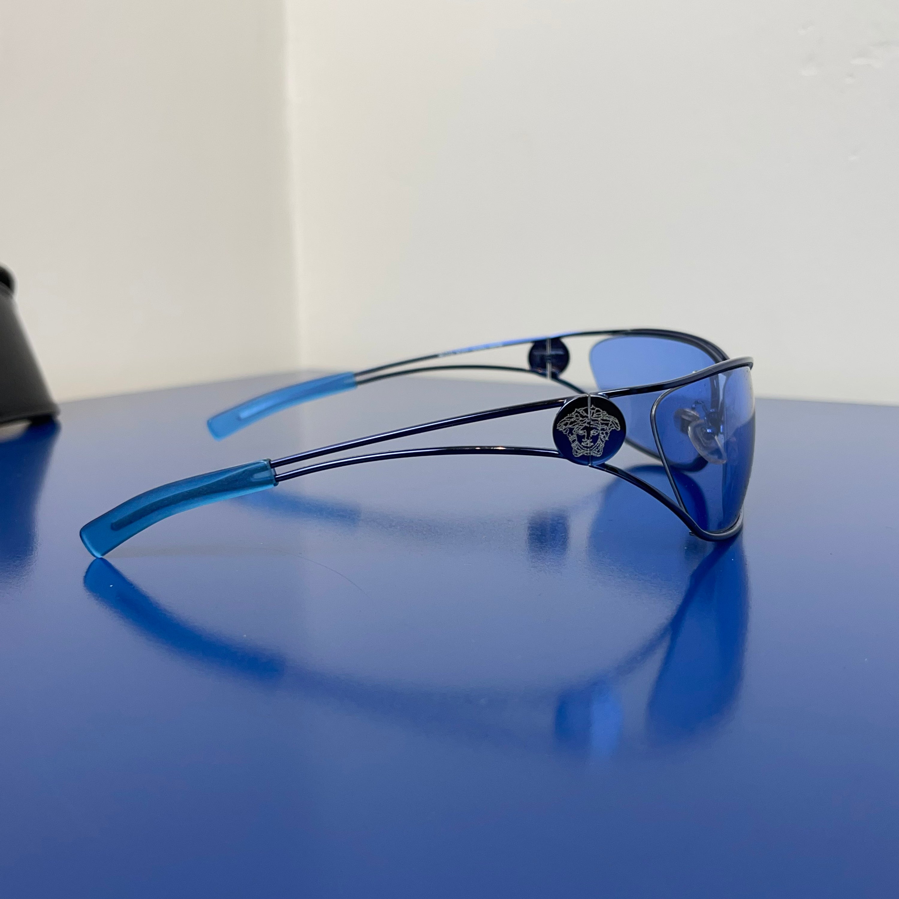Versace Blue 2000s Sunglasses