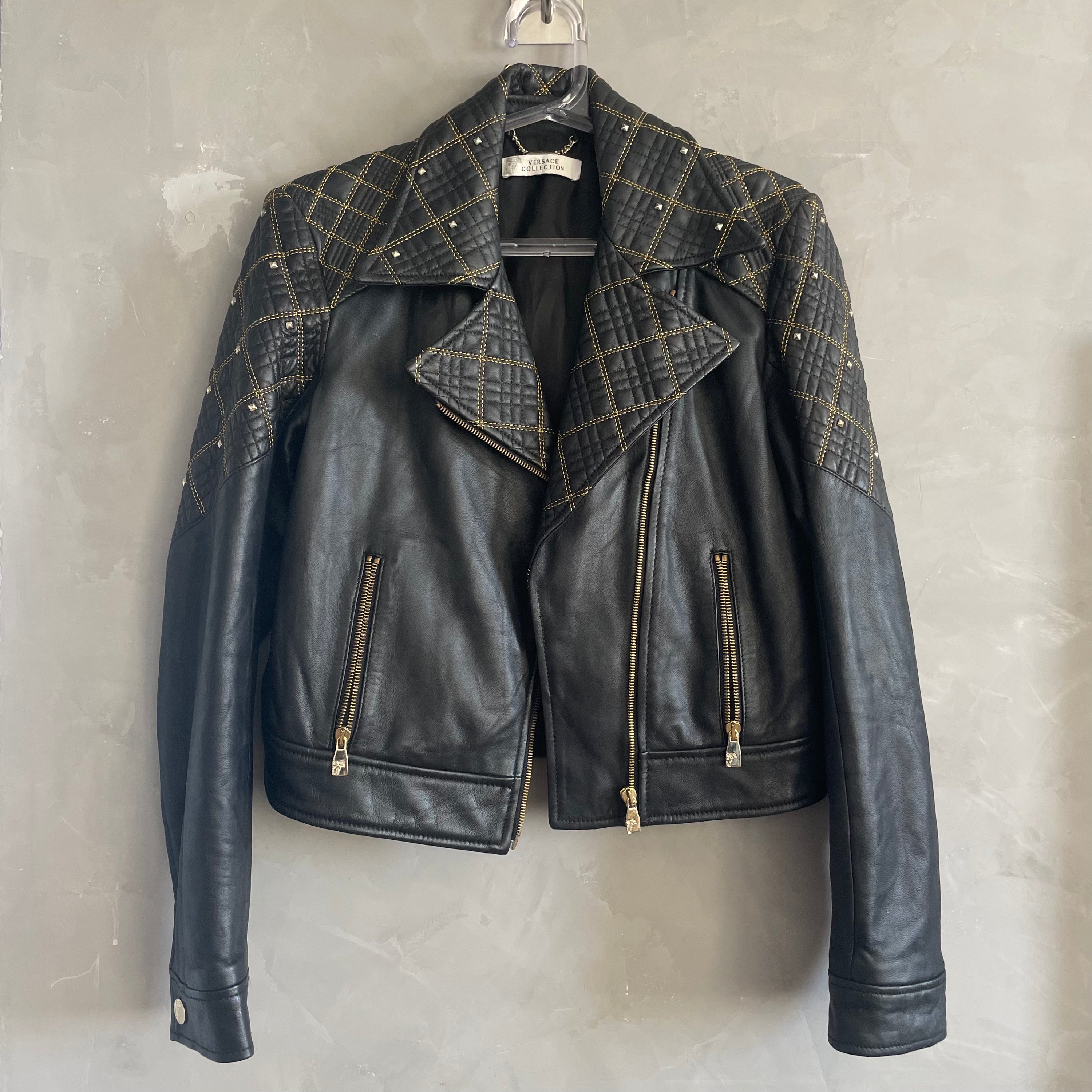 Versace  Collection Leather Jacket