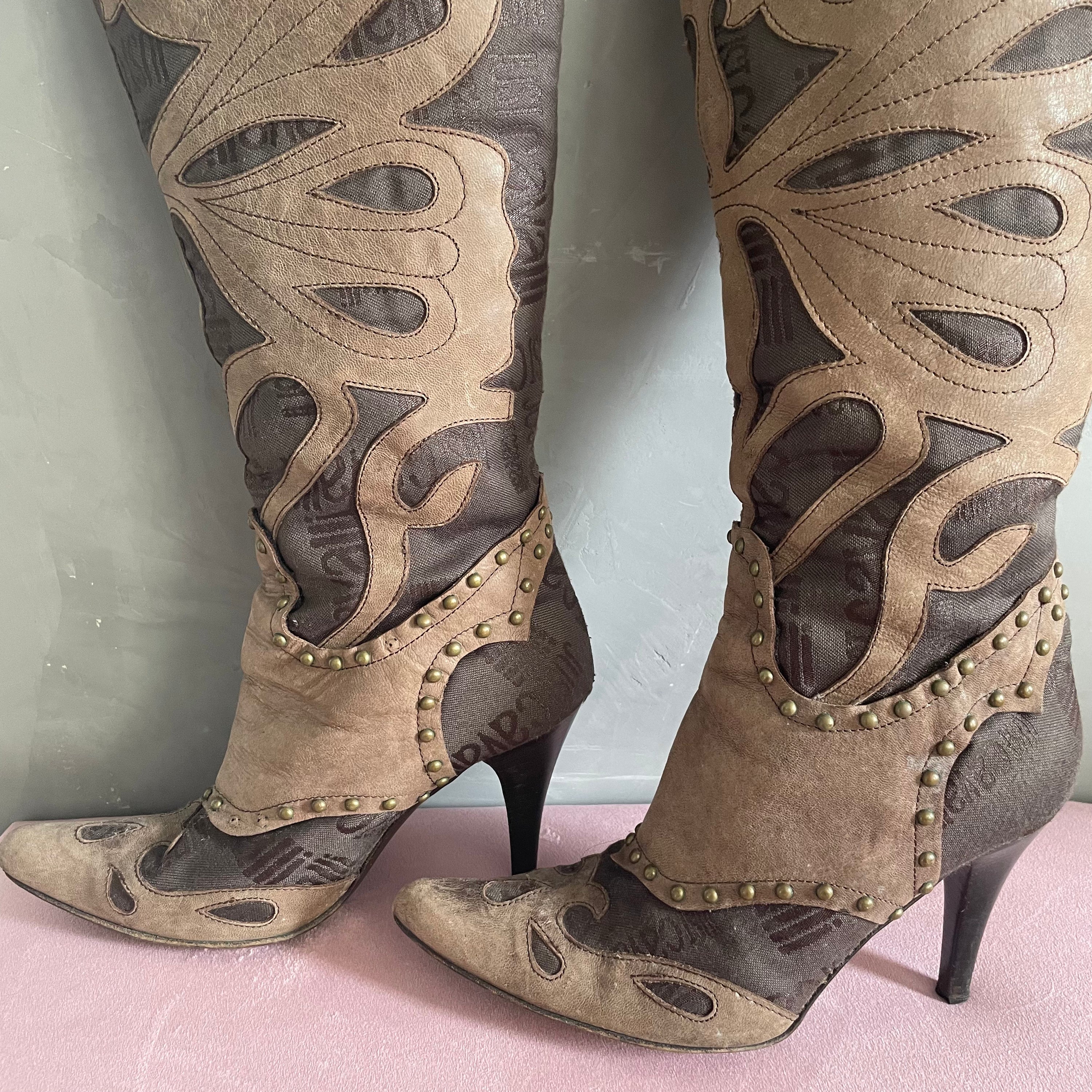 Cavalli Cowboy Butterfly Boots