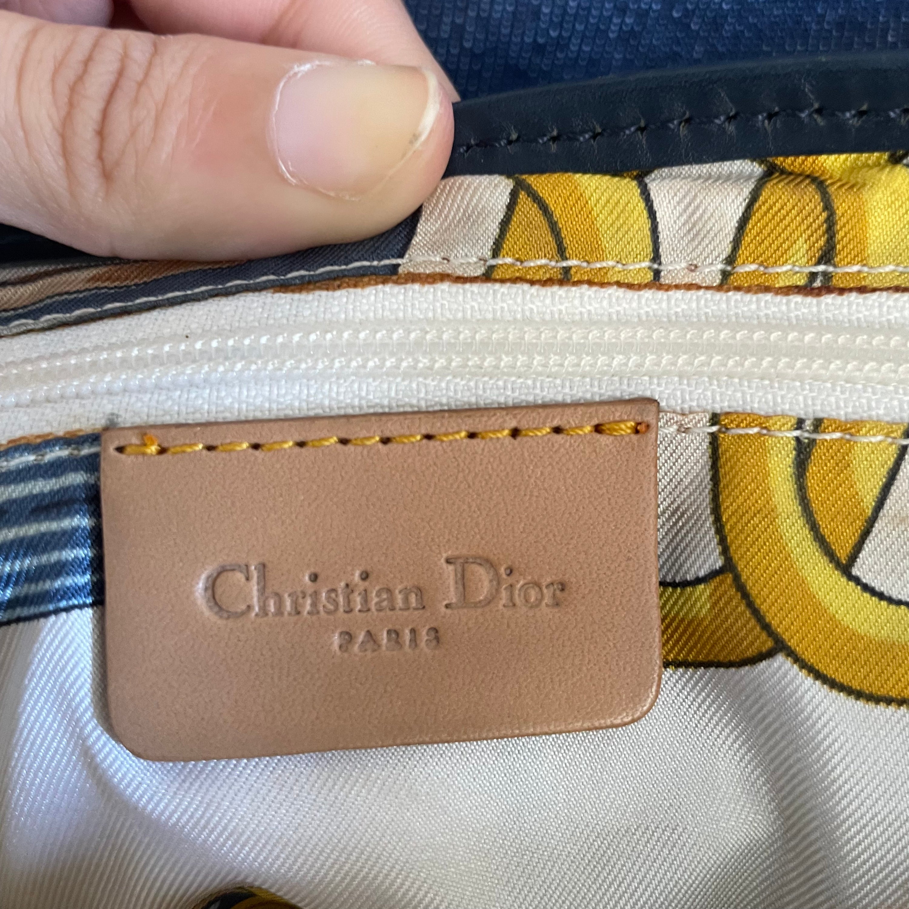 Christian Dior Denim Saddle bag