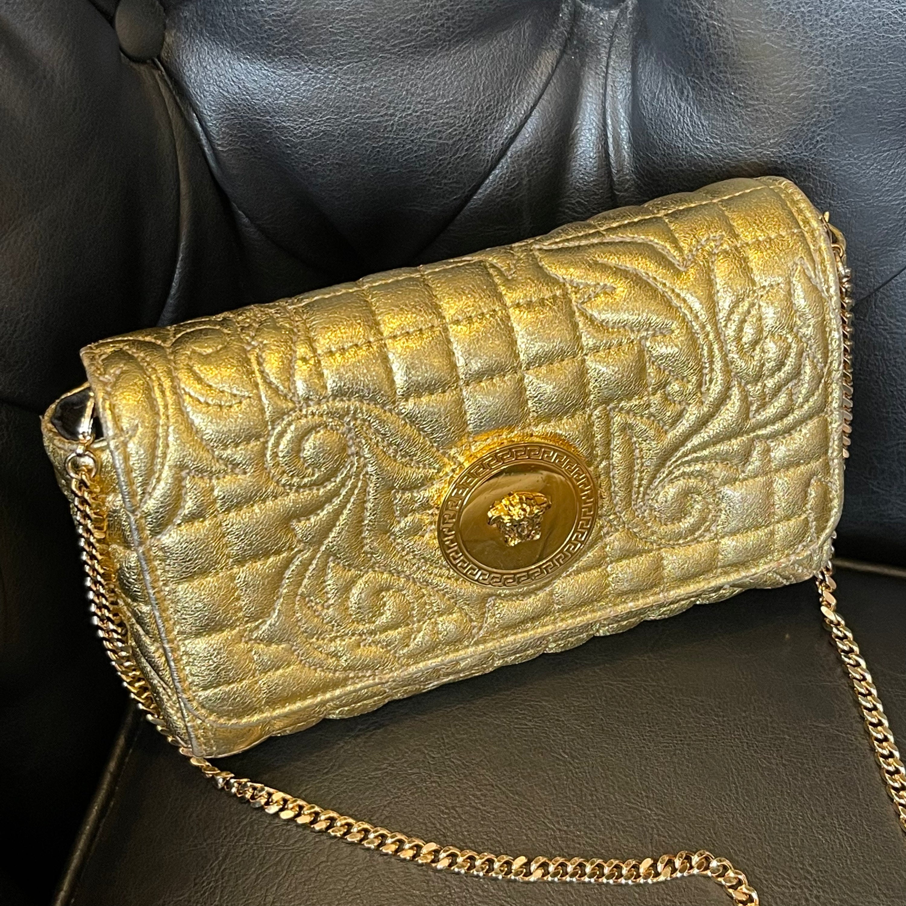 Versace Vanitas Gold Mini Bag