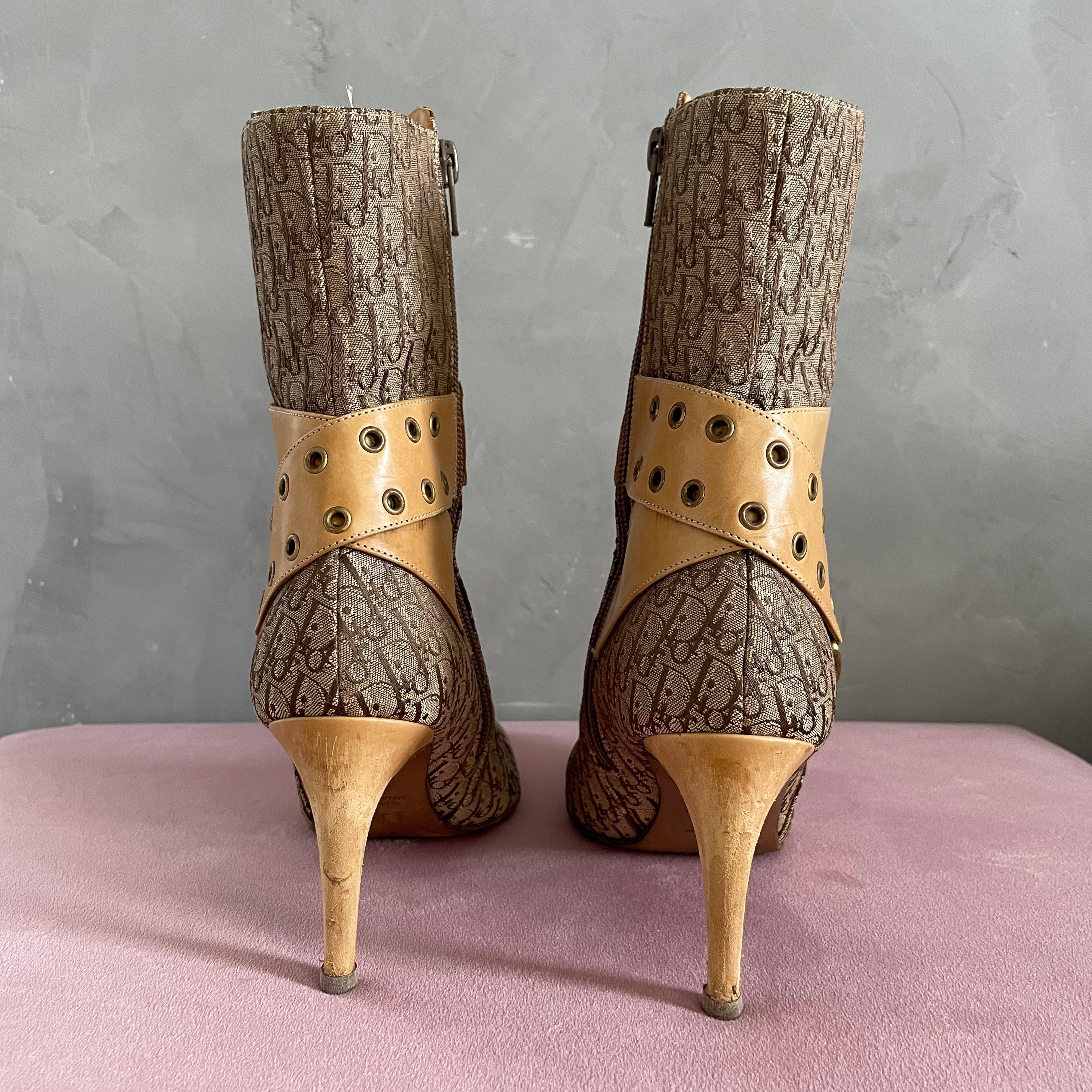 Dior Monogram Ankle Boots