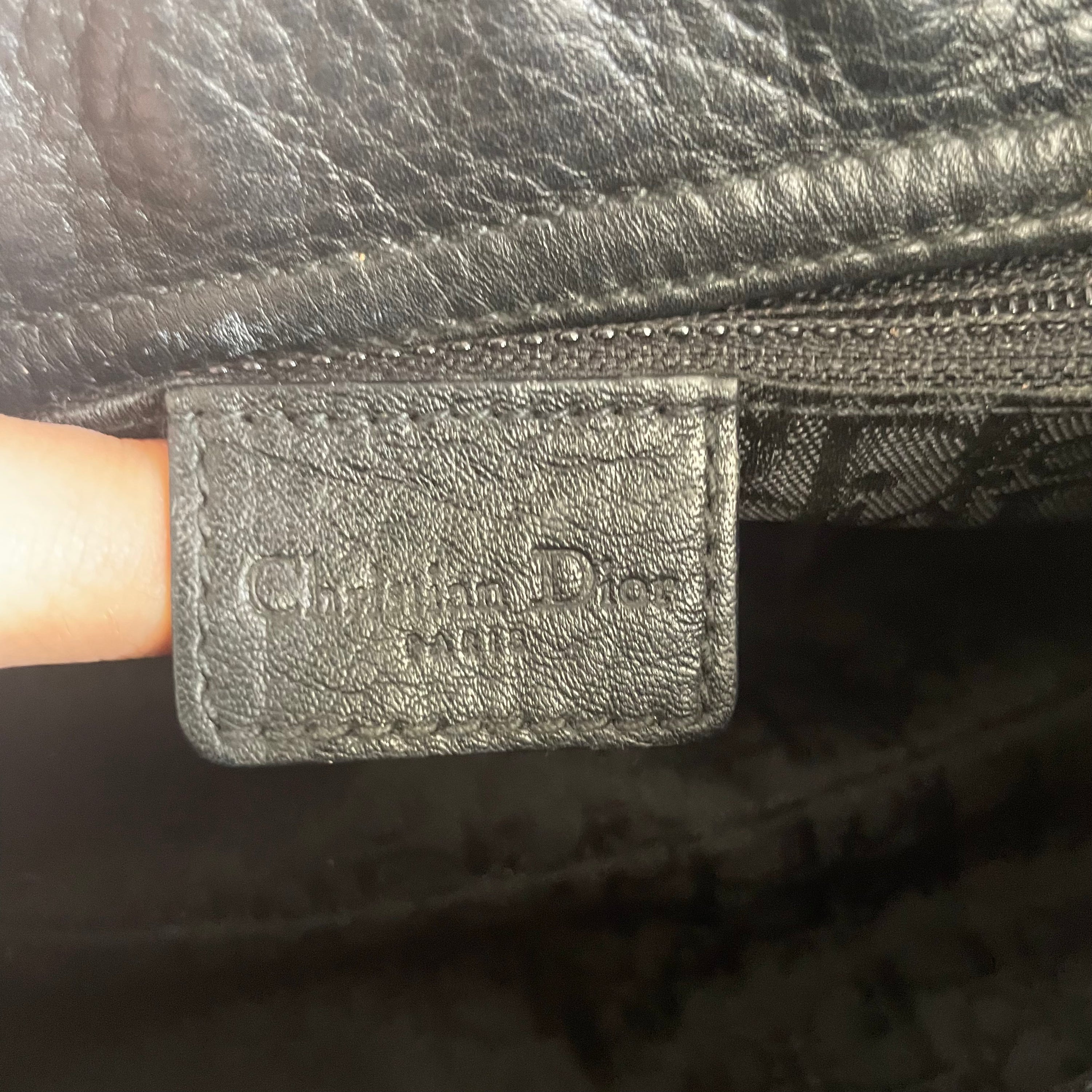 Christian Dior D Black Pochette