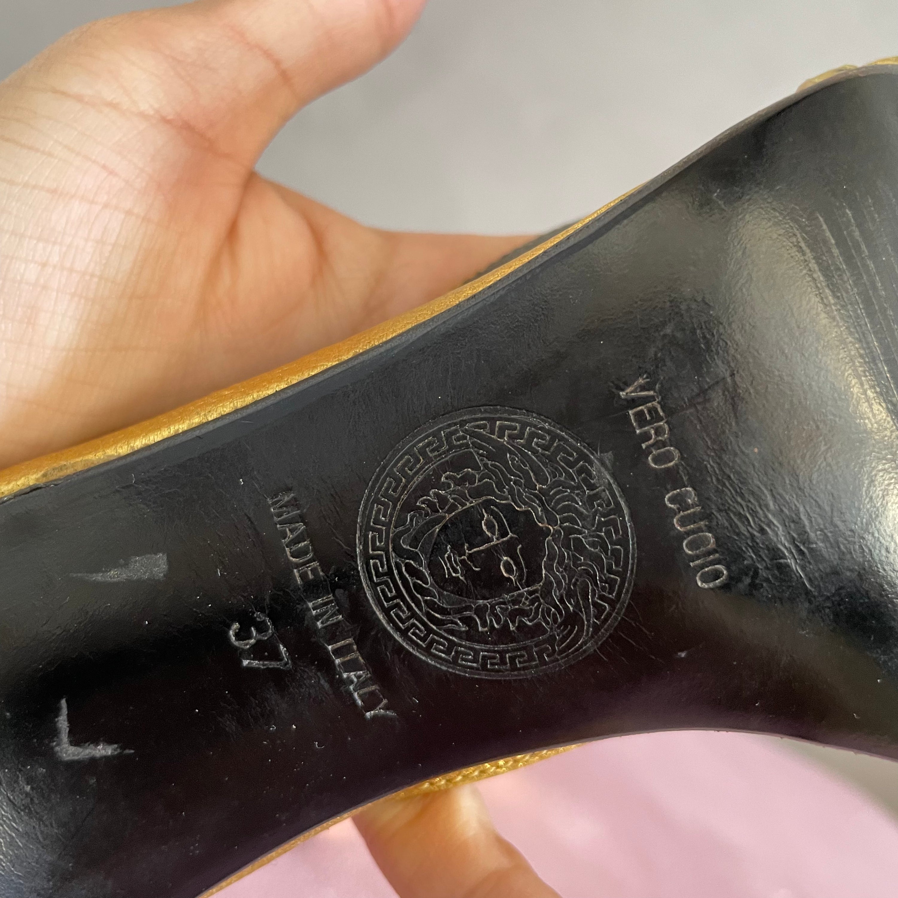 Gianni Versace Golden Heels