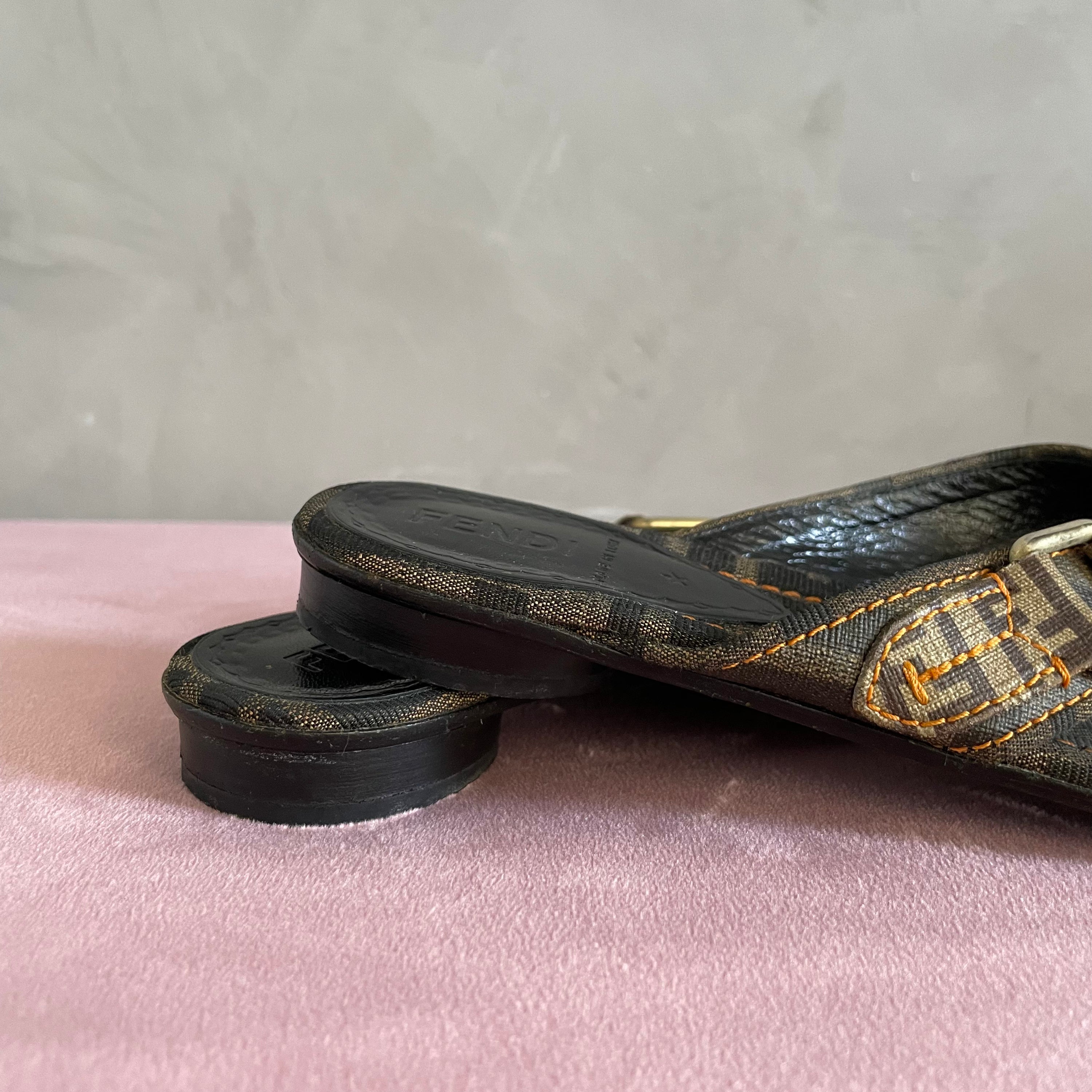 Fendi Vintage Monogram Flats
