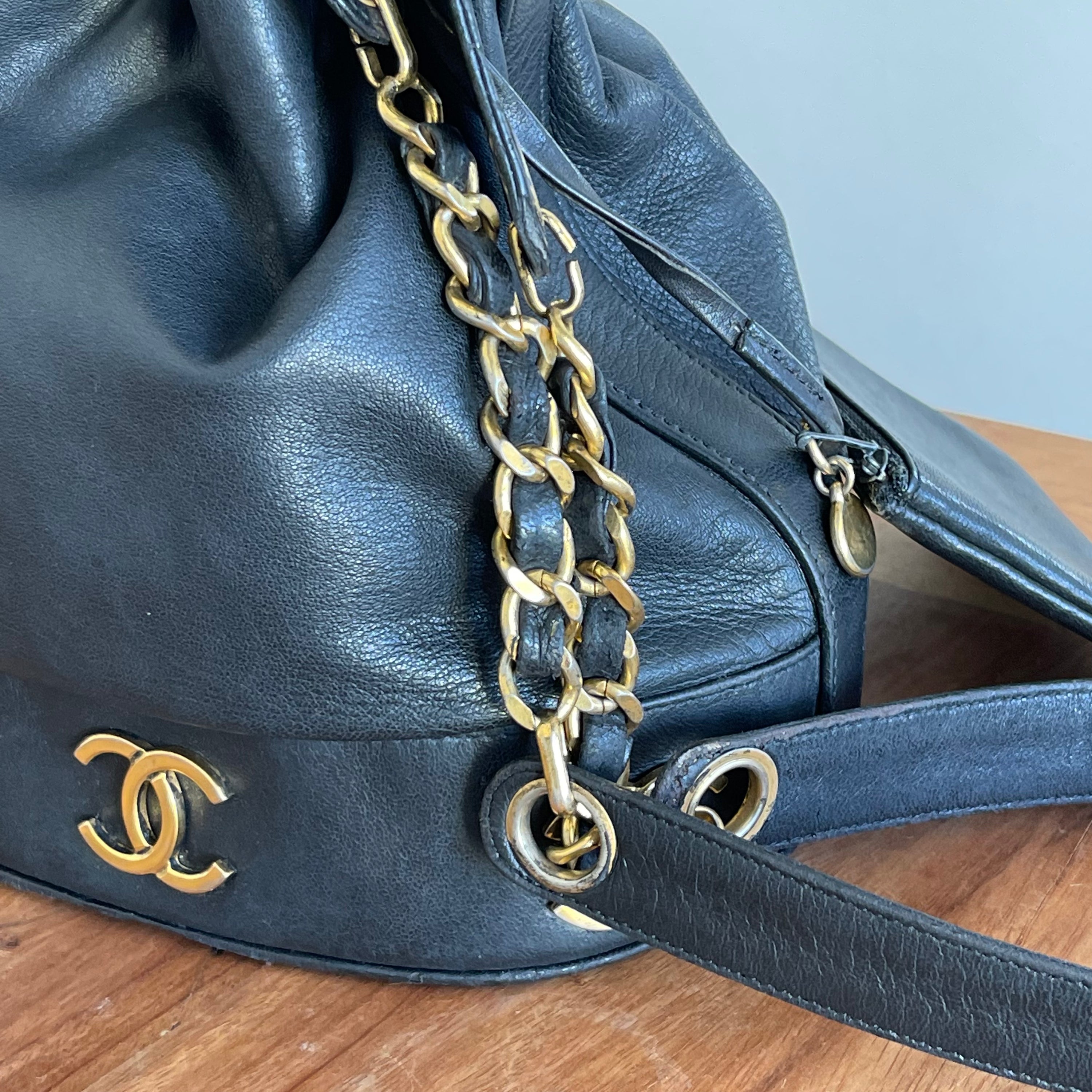 Chanel Lambskin 90s Bucket Bag