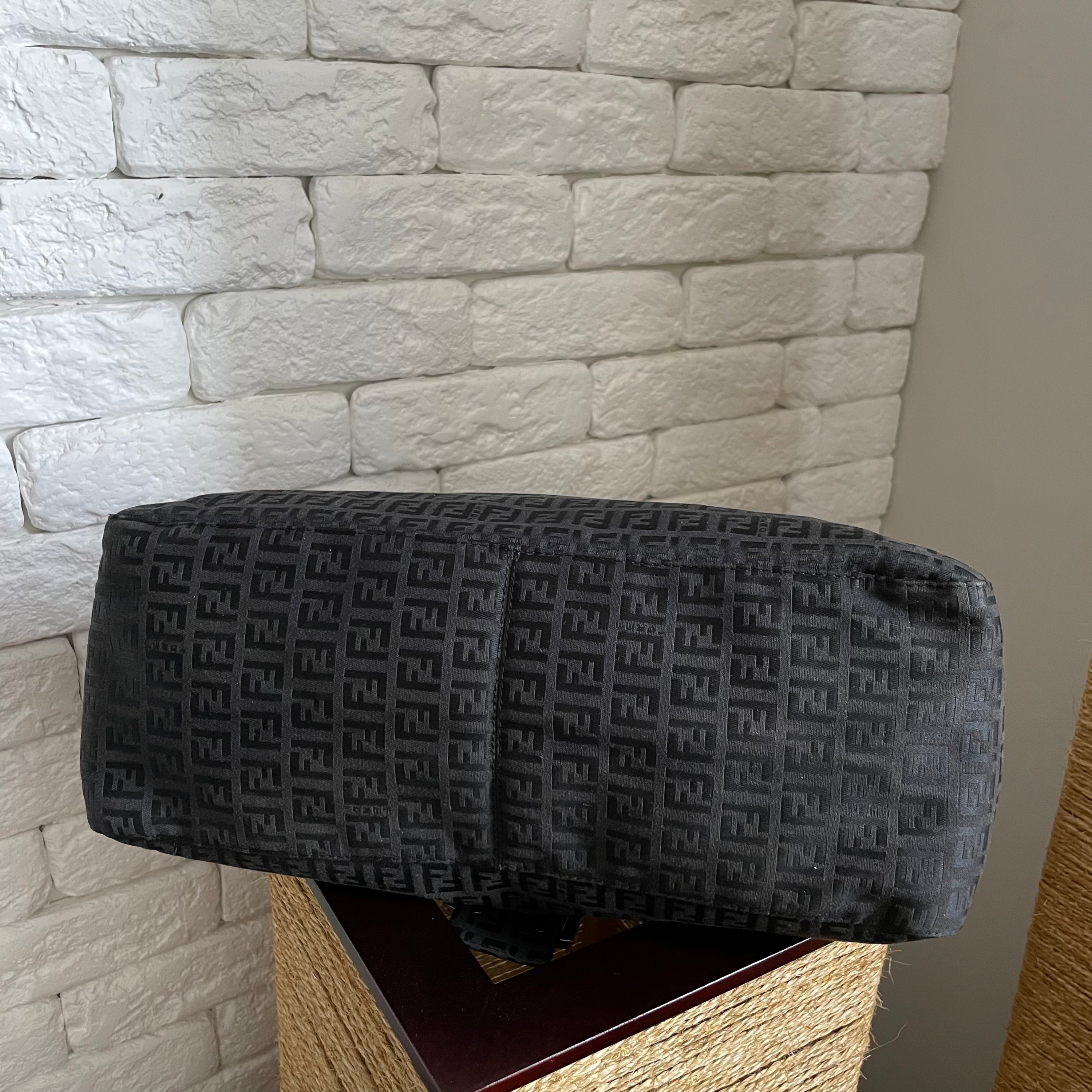 Fendi Mama Baguette Black Monogram