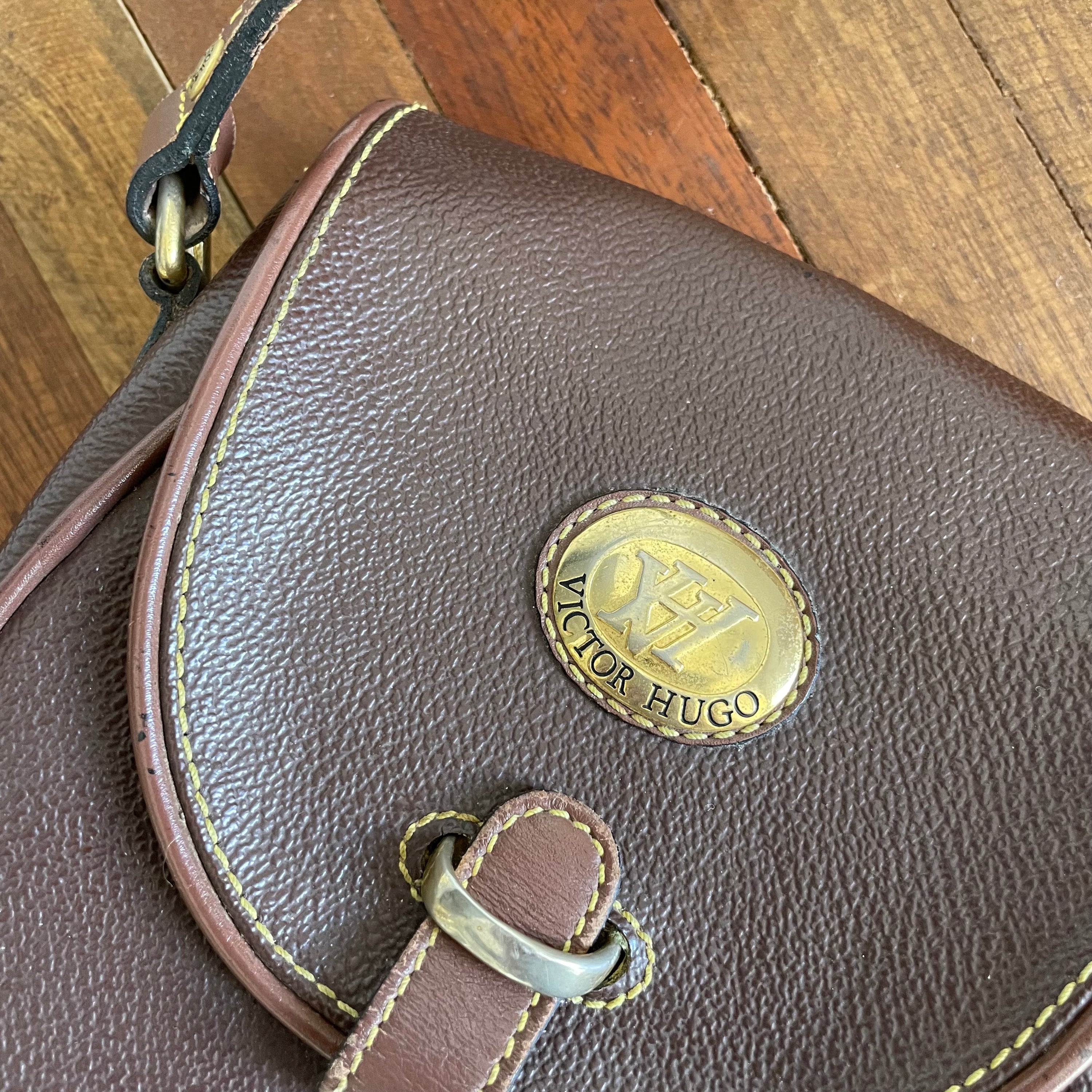 Victor Hugo Vintage Leather Crossbody