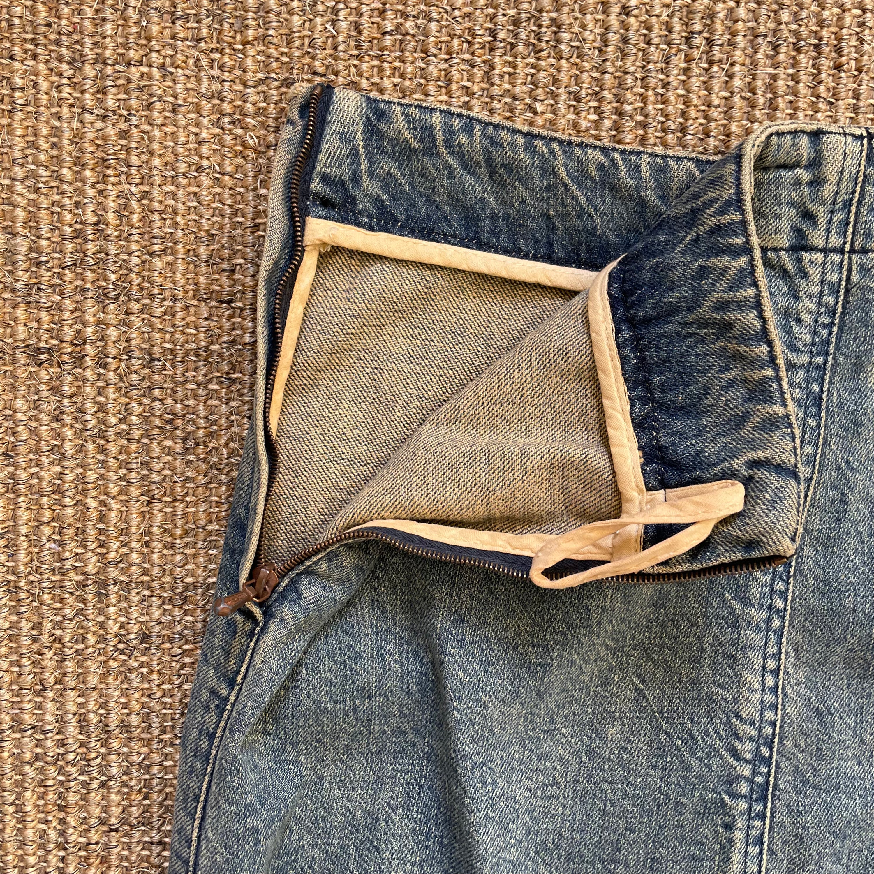 Chanel Inverse Denim Skirt