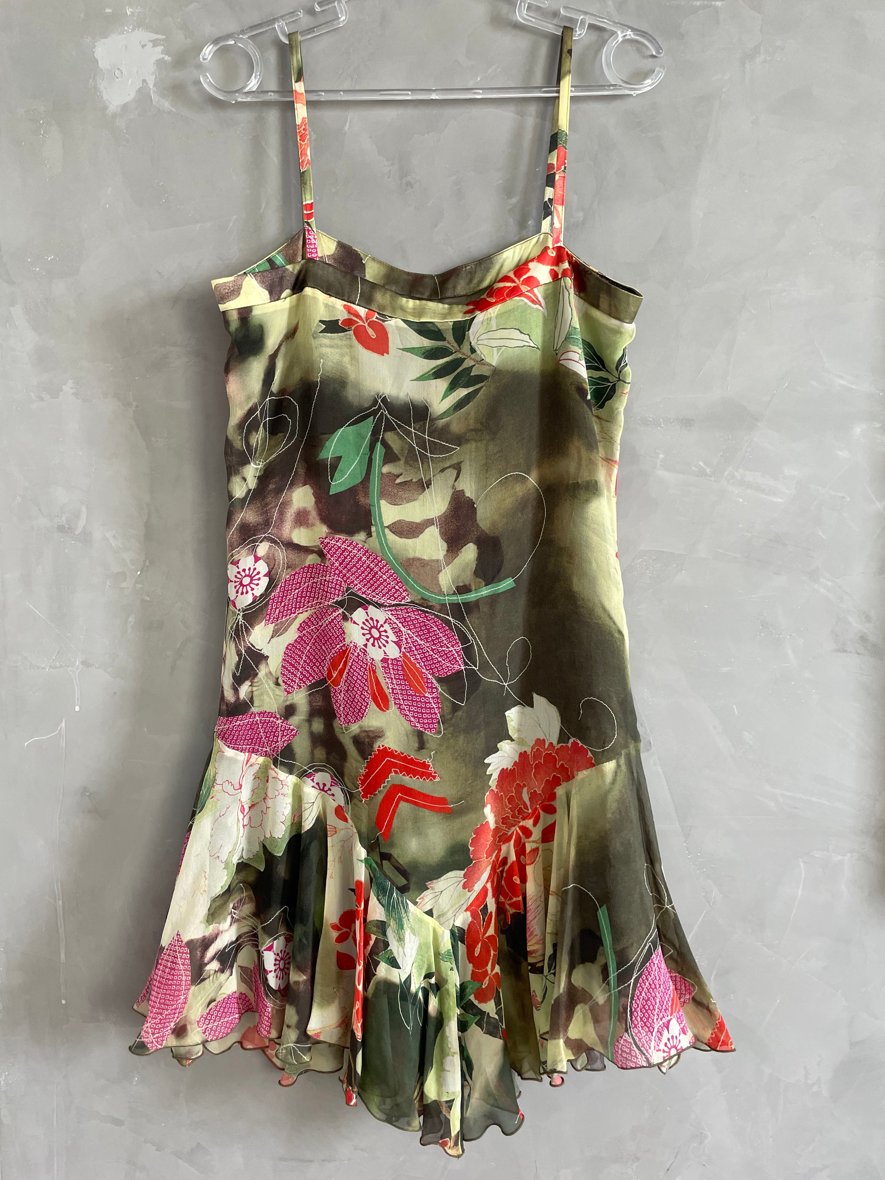 Galliano floral Dress