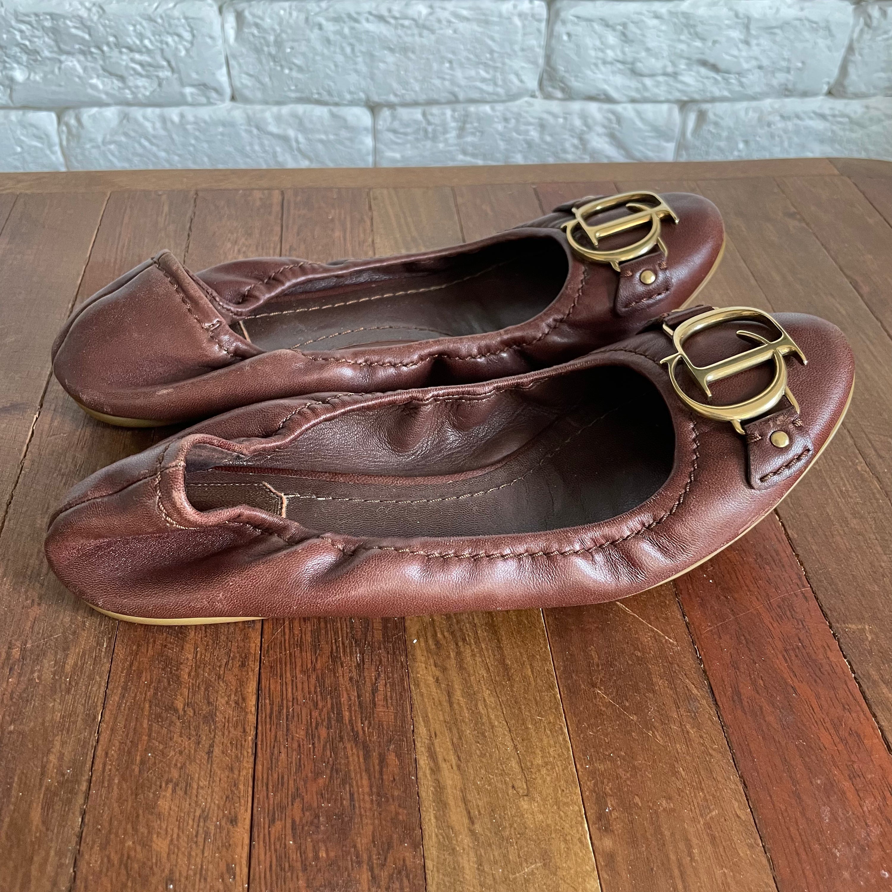 Christian Dior Leather Flat