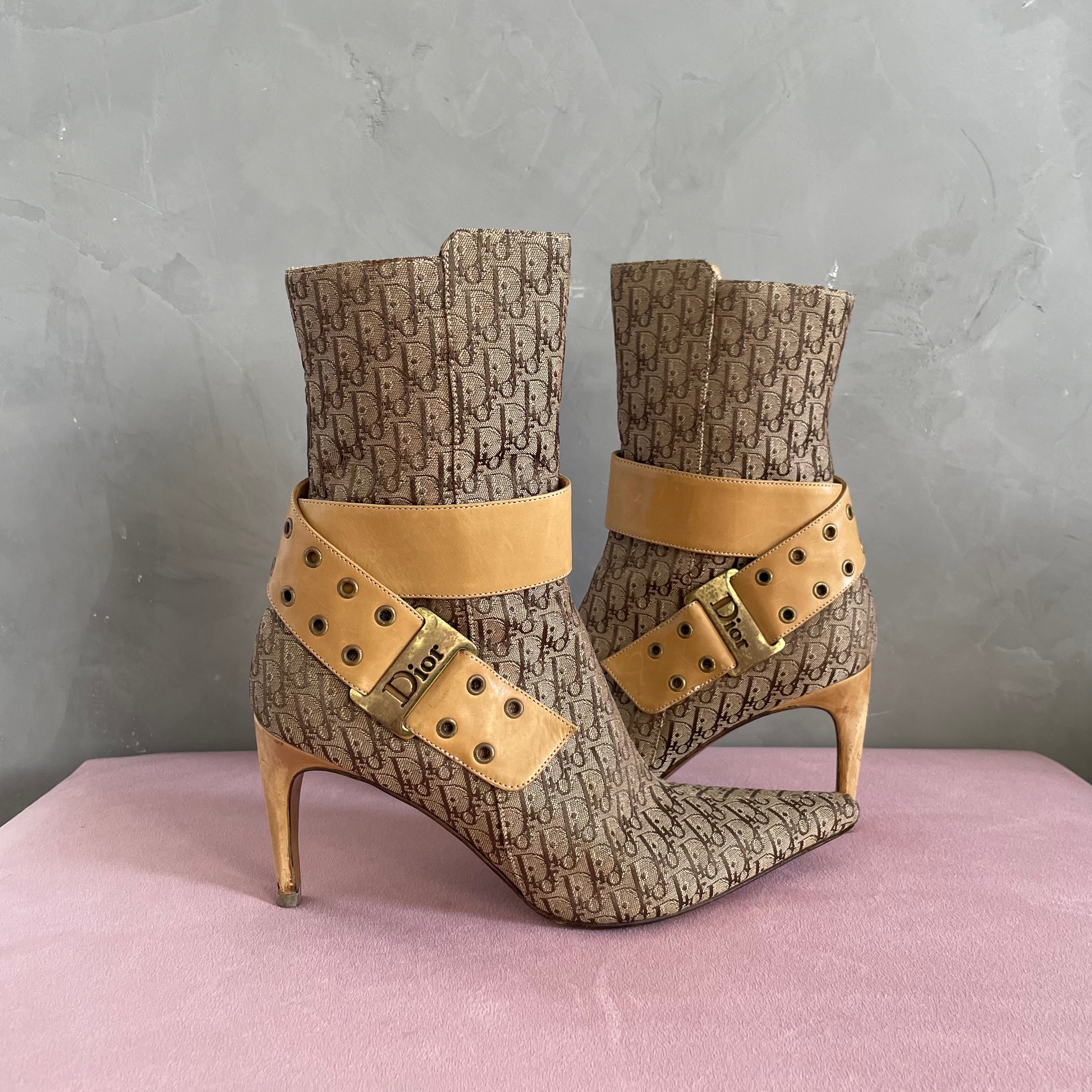 Dior Monogram Ankle Boots