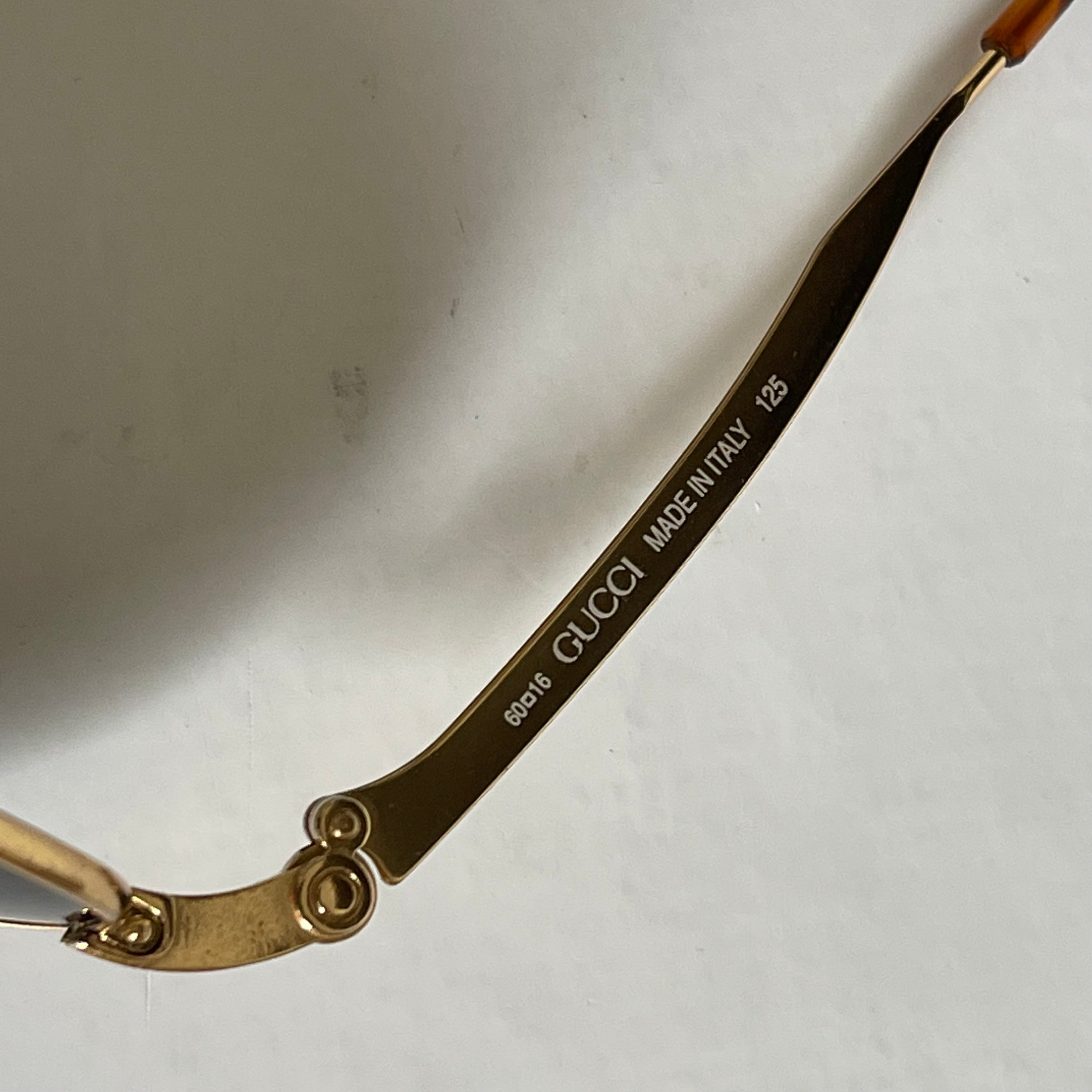 Gucci Gold Vintage Sunglasses