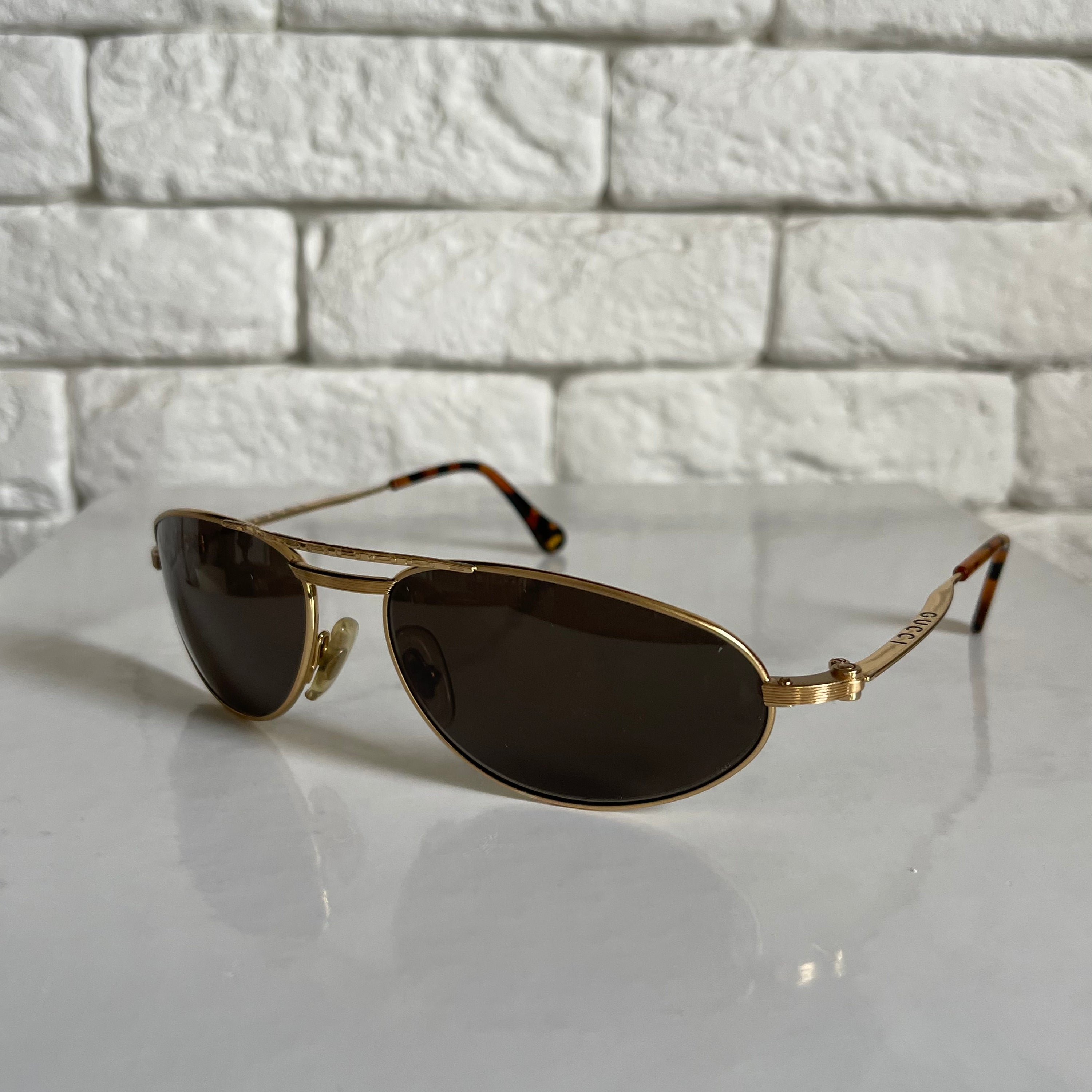 Gucci Gold Vintage Sunglasses