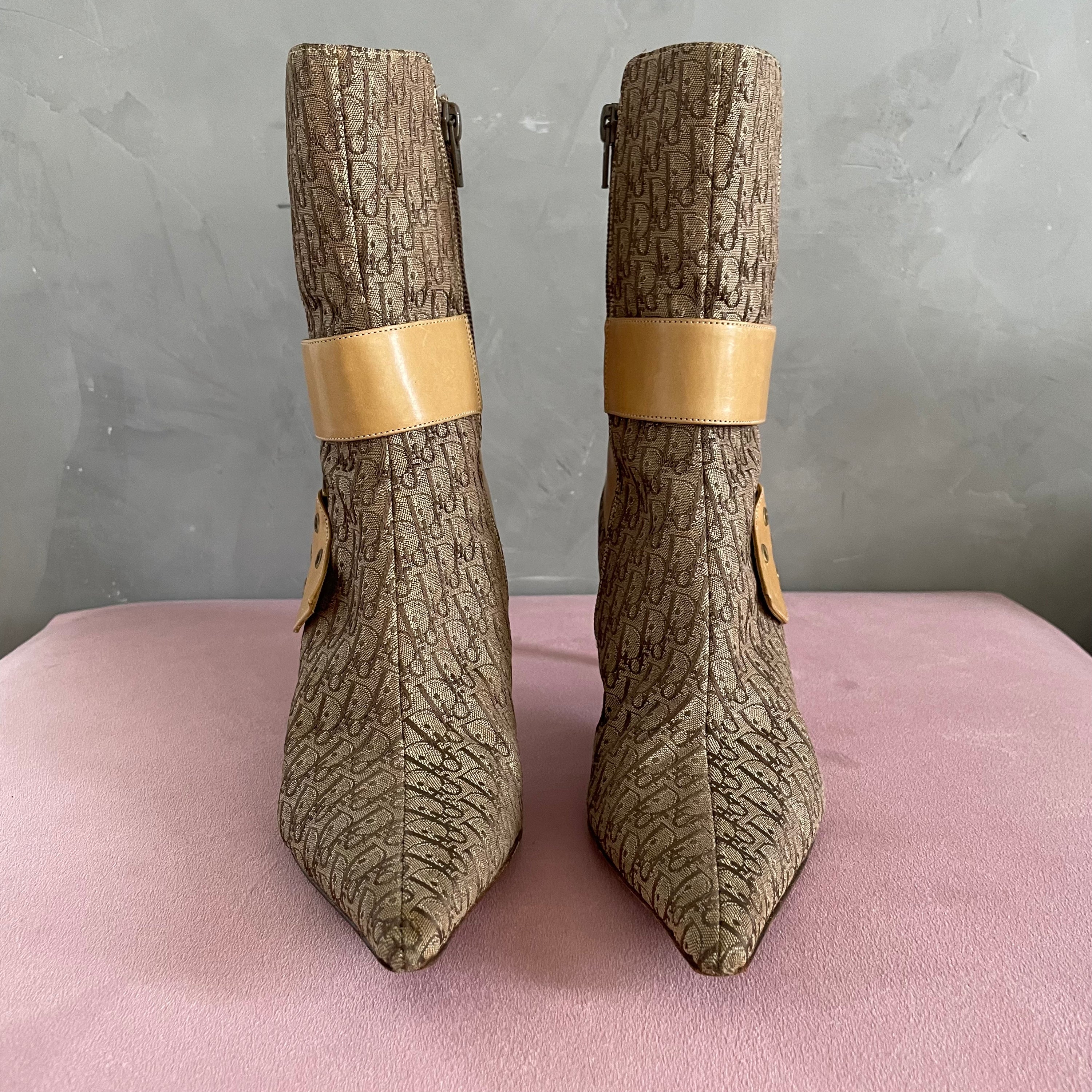 Dior Monogram Ankle Boots