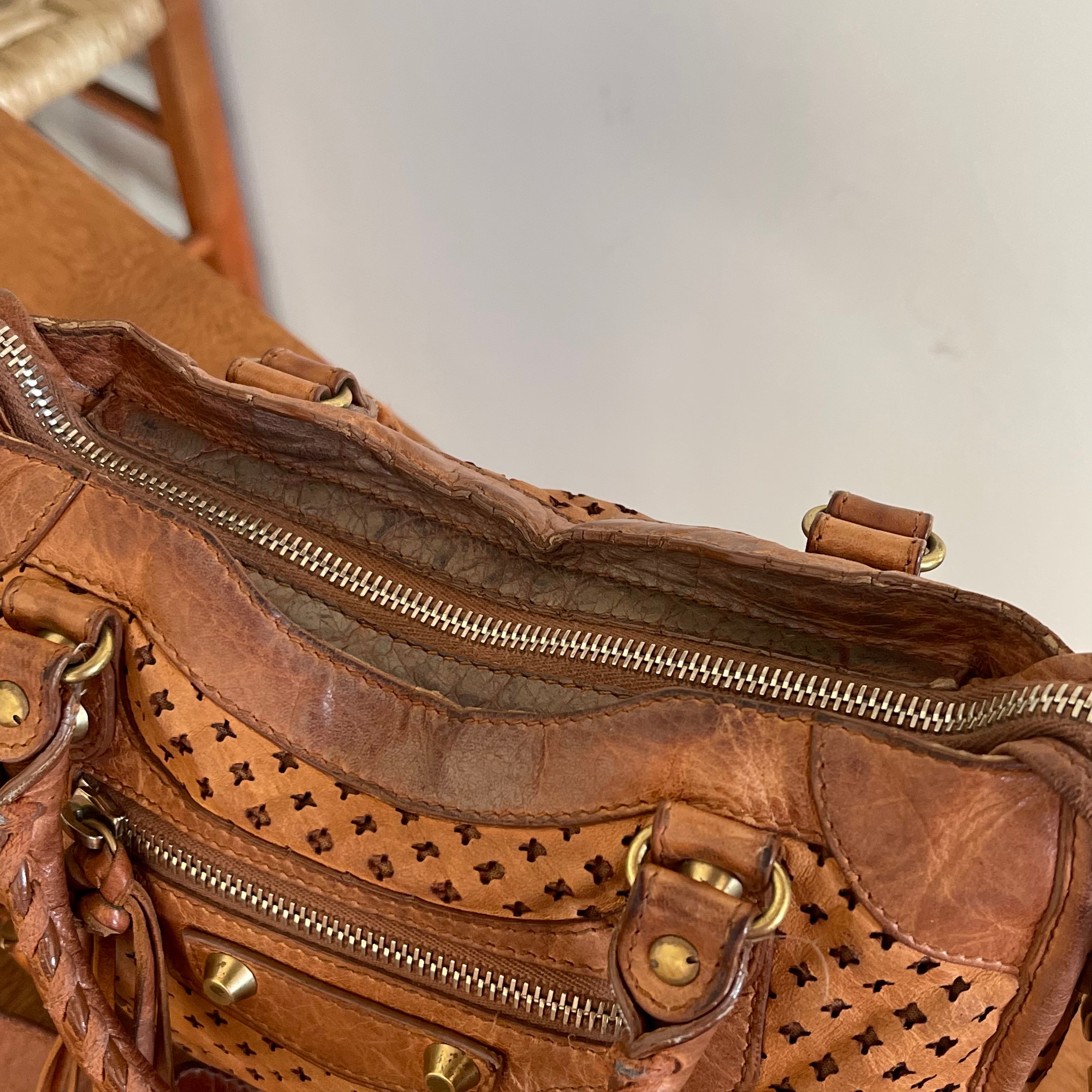 Balenciaga Mini Motorcycle Perforated