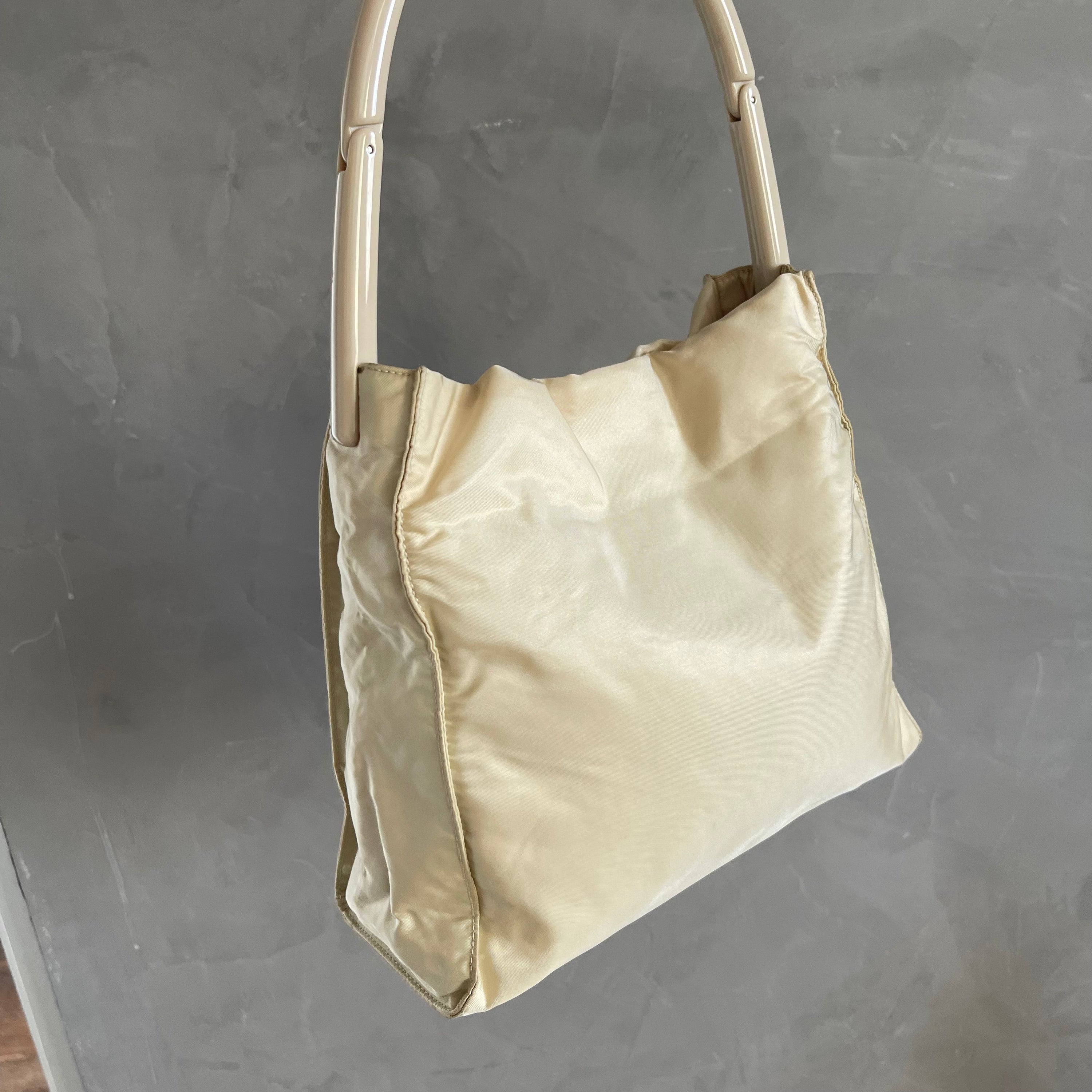 Prada Cream Nylon 90s Bag