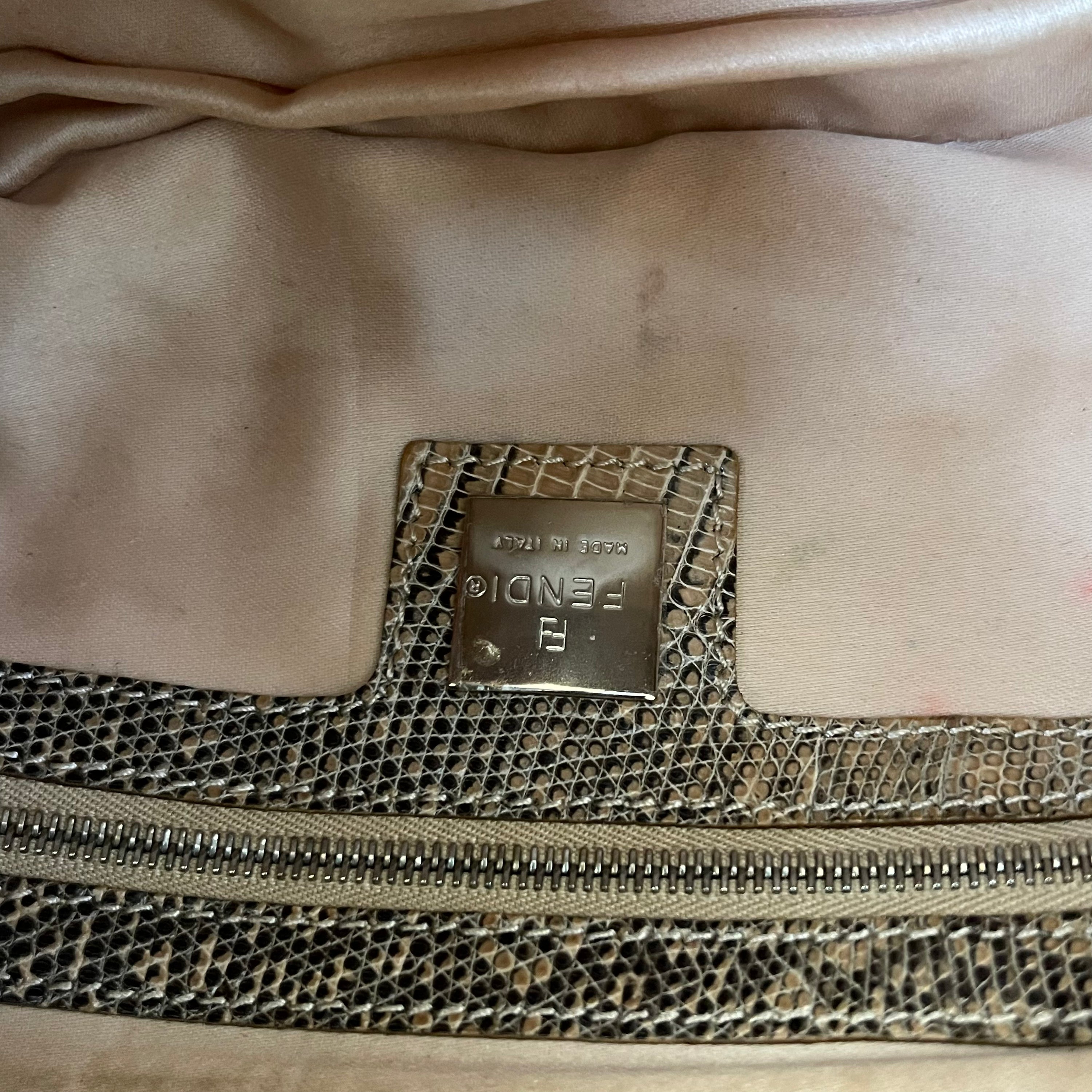 Fendi Baguette Sequin + Lizard