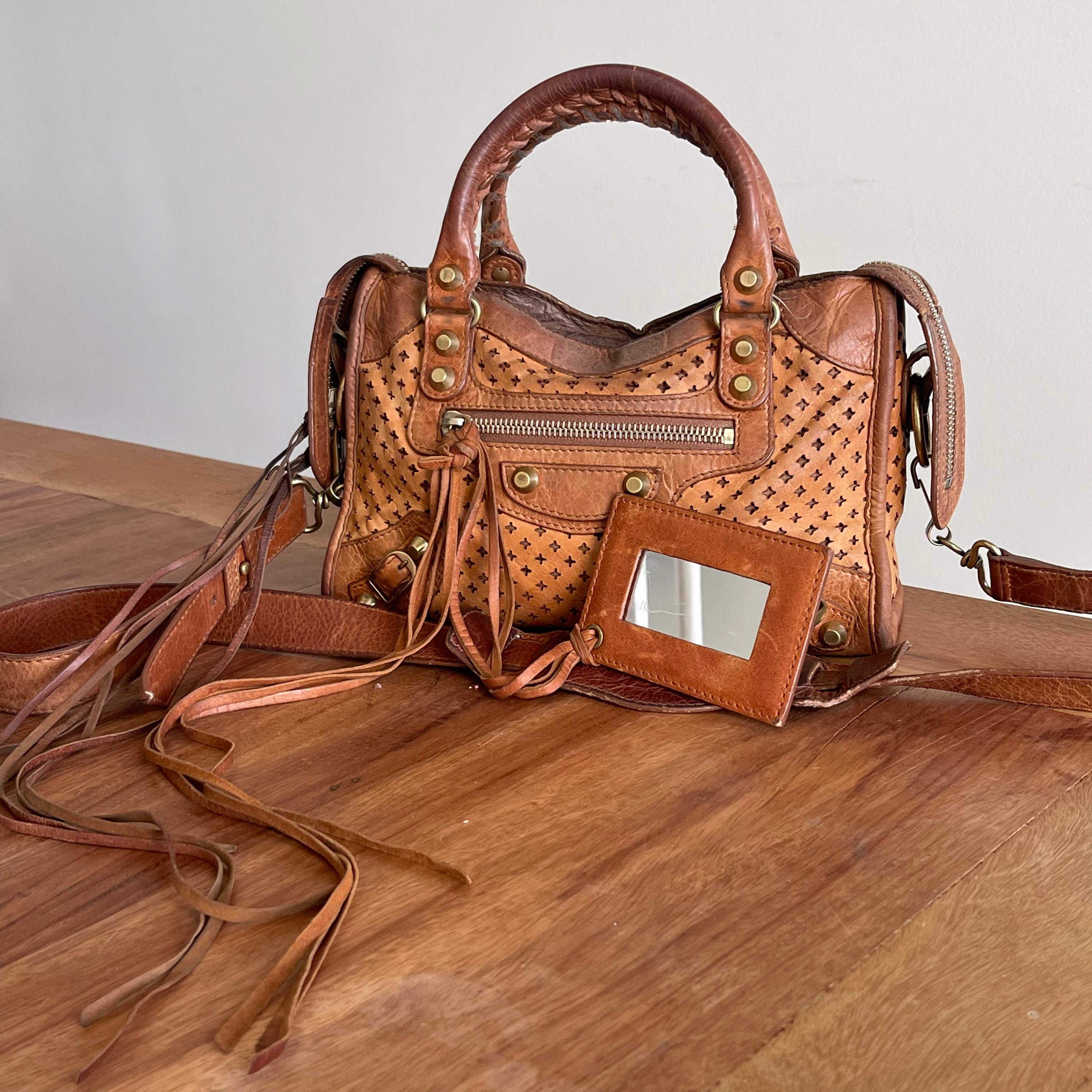 Balenciaga Mini Motorcycle Perforated